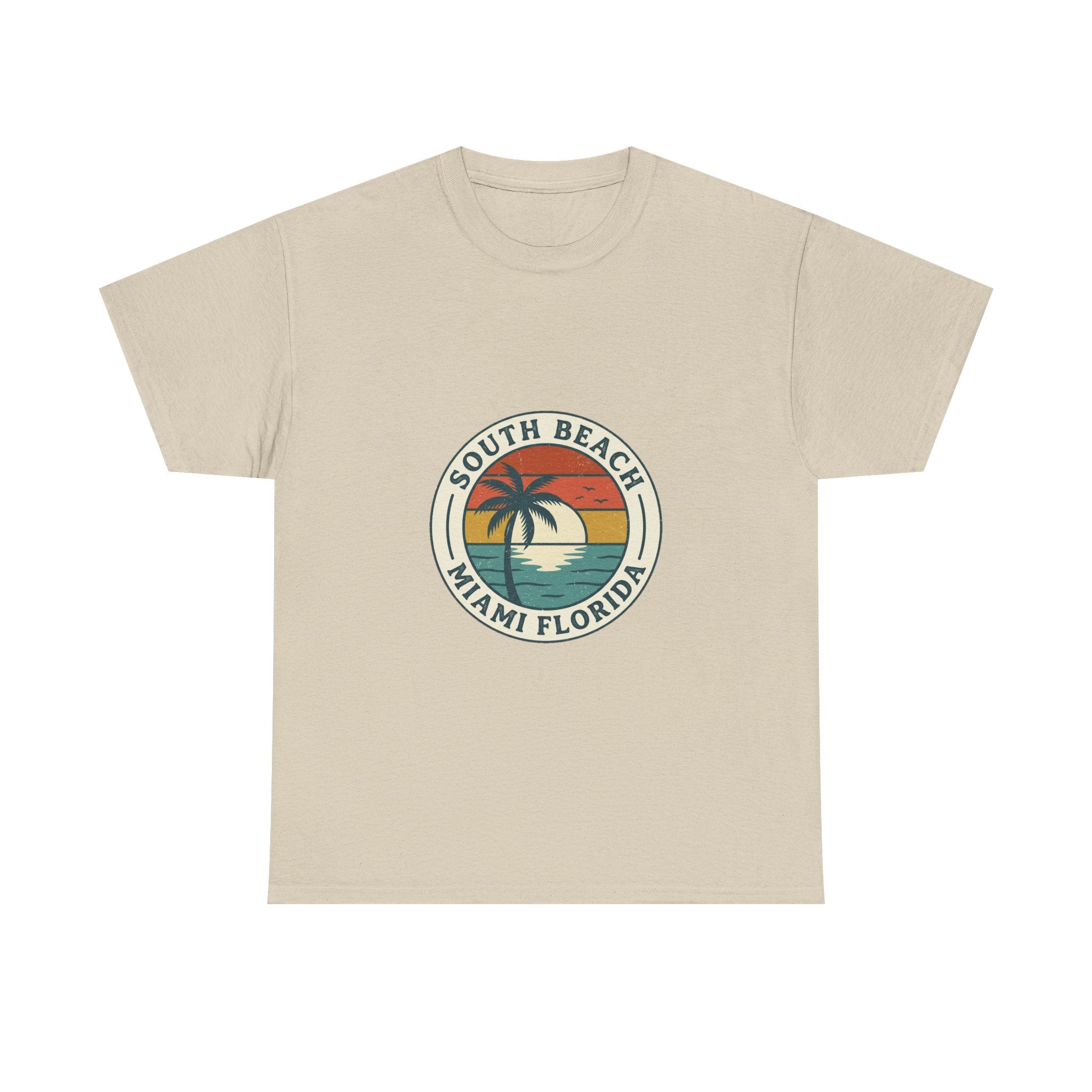 South Beach Miami Retro Tee | Vintage Travel Badge Summer Shirt
