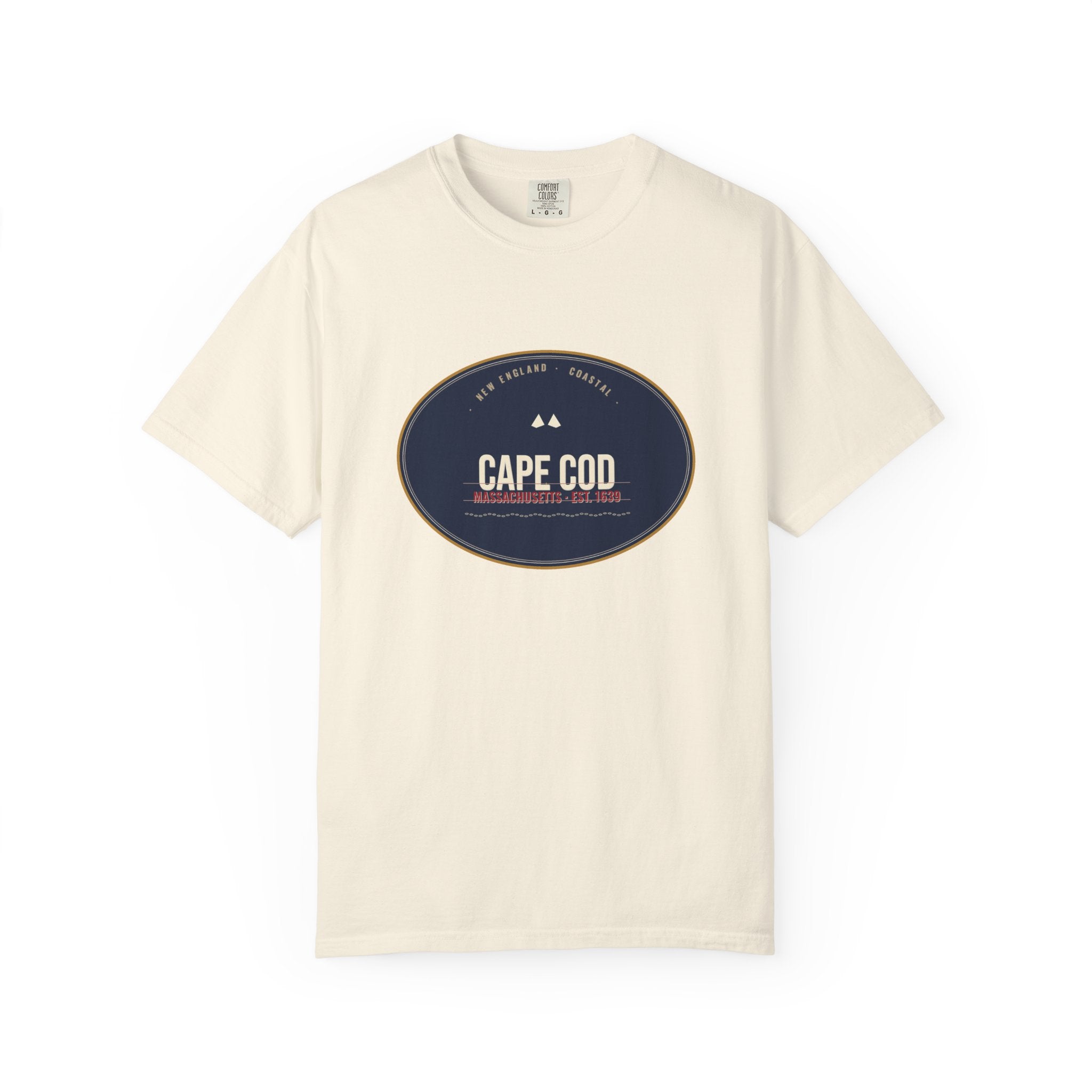 Cape Cod Tee | Vintage Massachusetts Badge | Comfort Colors