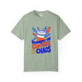 Funny Coffee Tee | Running on Coffee & Chaos