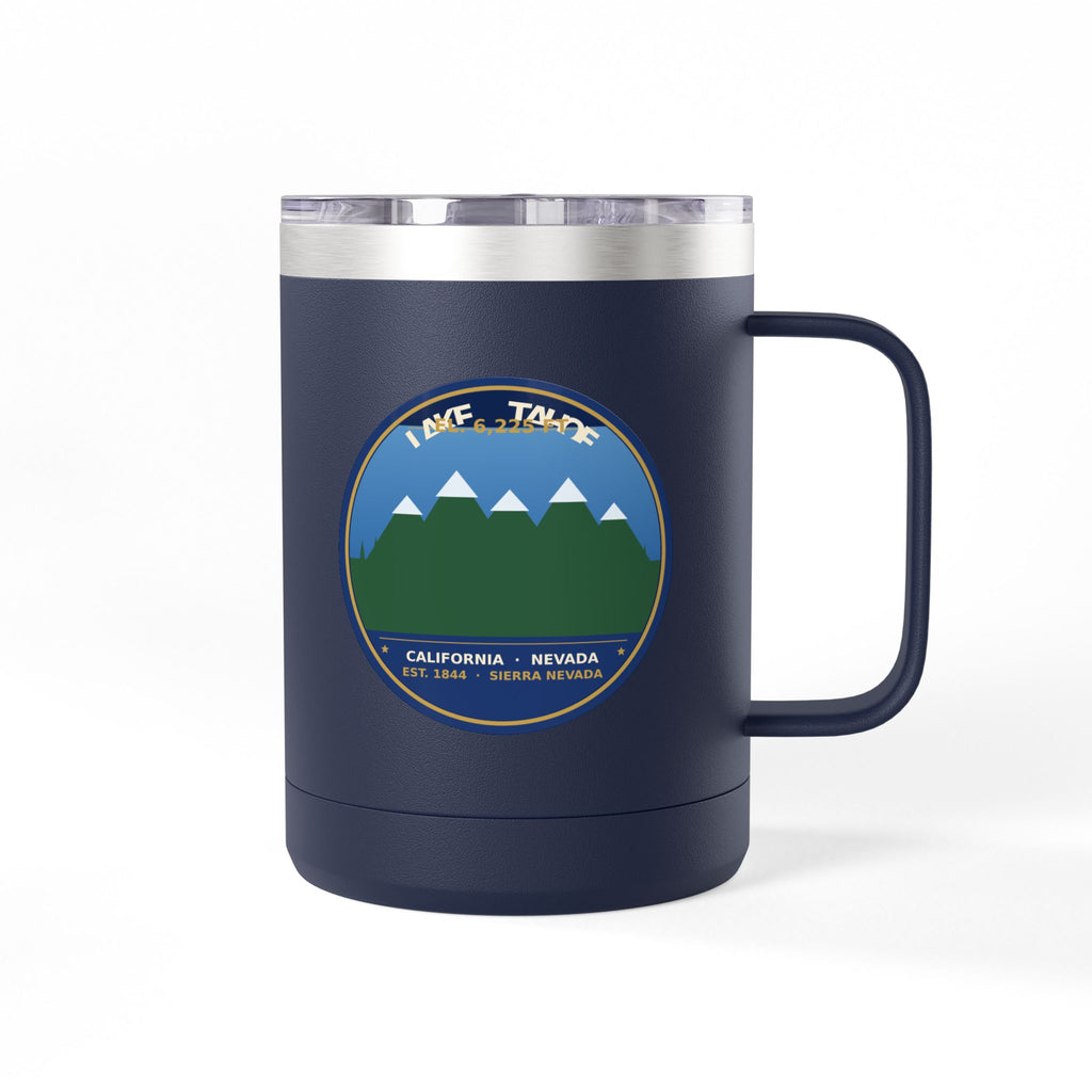 Lake Tahoe Alpine Badge 15oz Tumbler