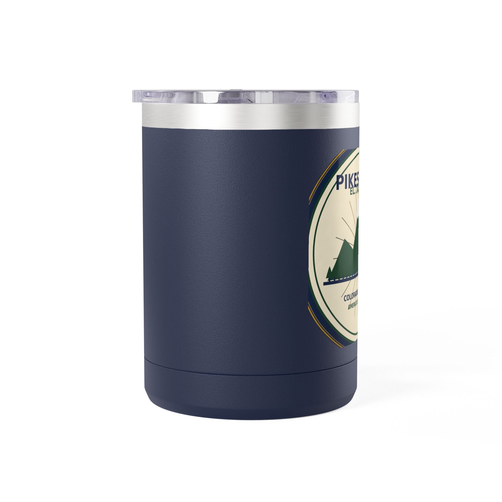 Pikes Peak Travel Mug | Vintage Colorado Mountain Badge 15oz