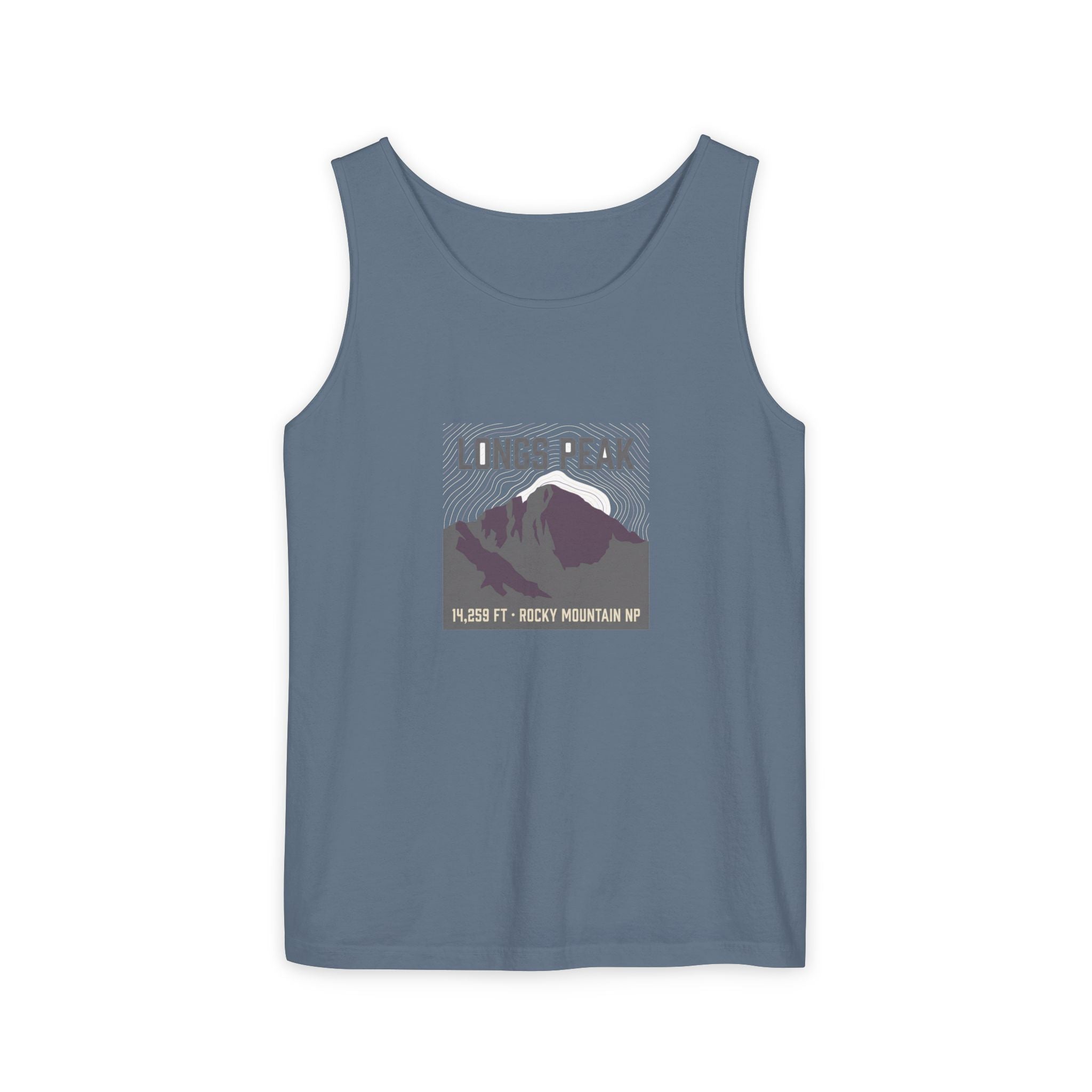 Longs Peak Tank Top | 14,259 ft Colorado 14er | Comfort Colors