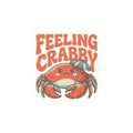 Funny Feeling Crabby crab sticker, waterproof kiss cut vinyl for bottles and laptops