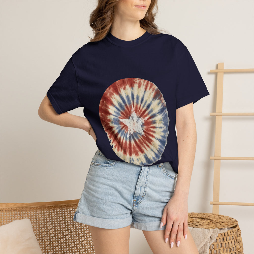 Tie-Dye Stars & Stripes Garment-Dyed Tee | Comfort Colors | 4th of July USA 250