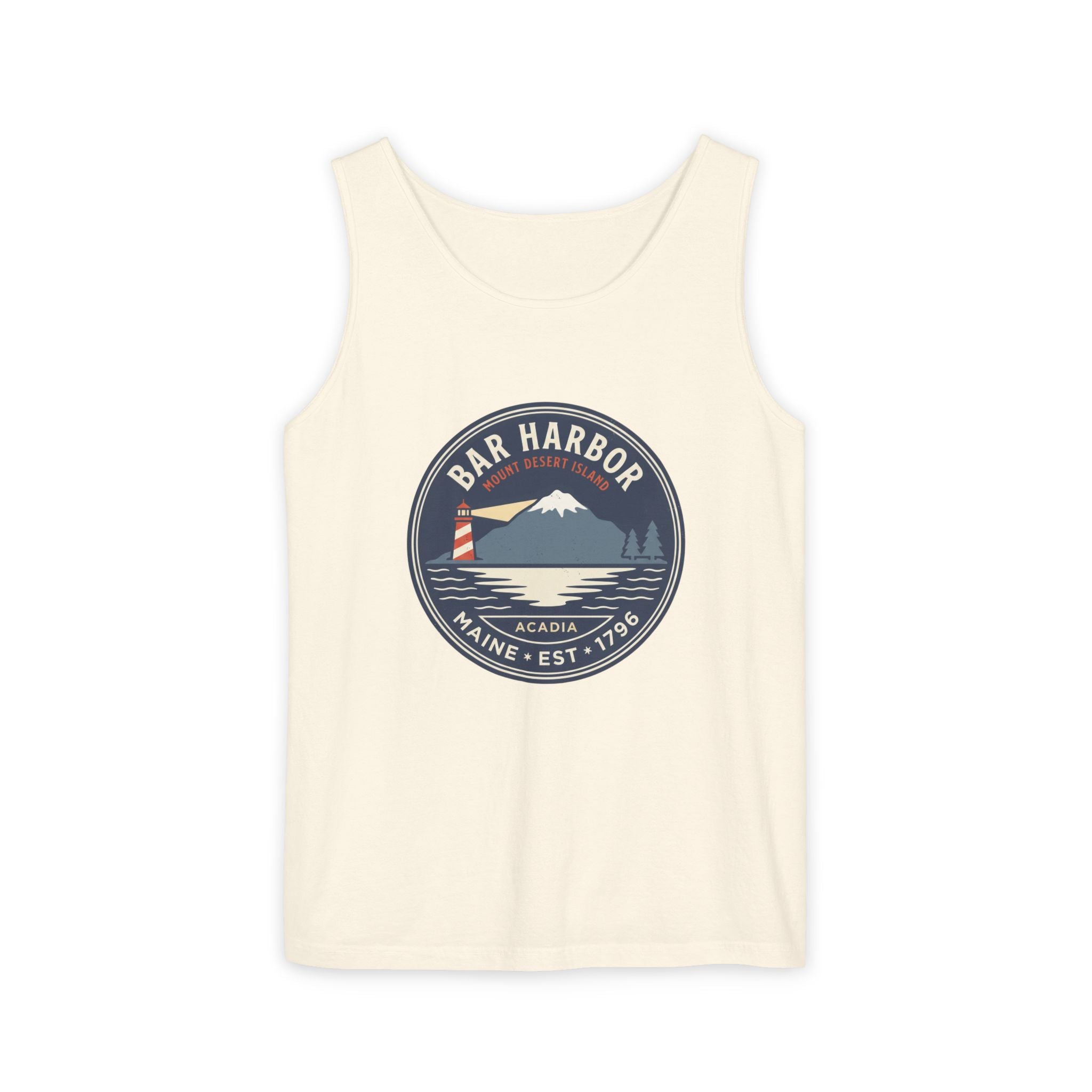 Bar Harbor Maine Tank Top | Acadia Vintage Badge Tank