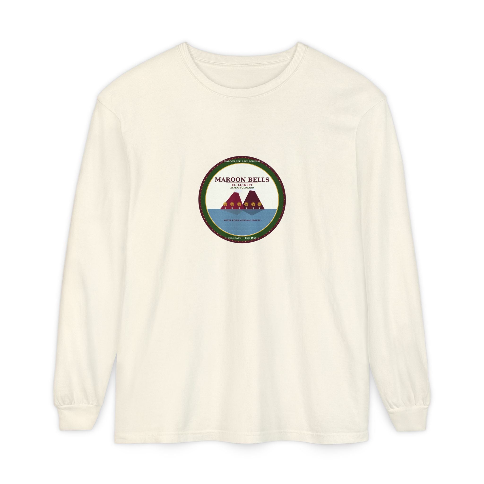 Maroon Bells Badge Long Sleeve — Colorado 14er