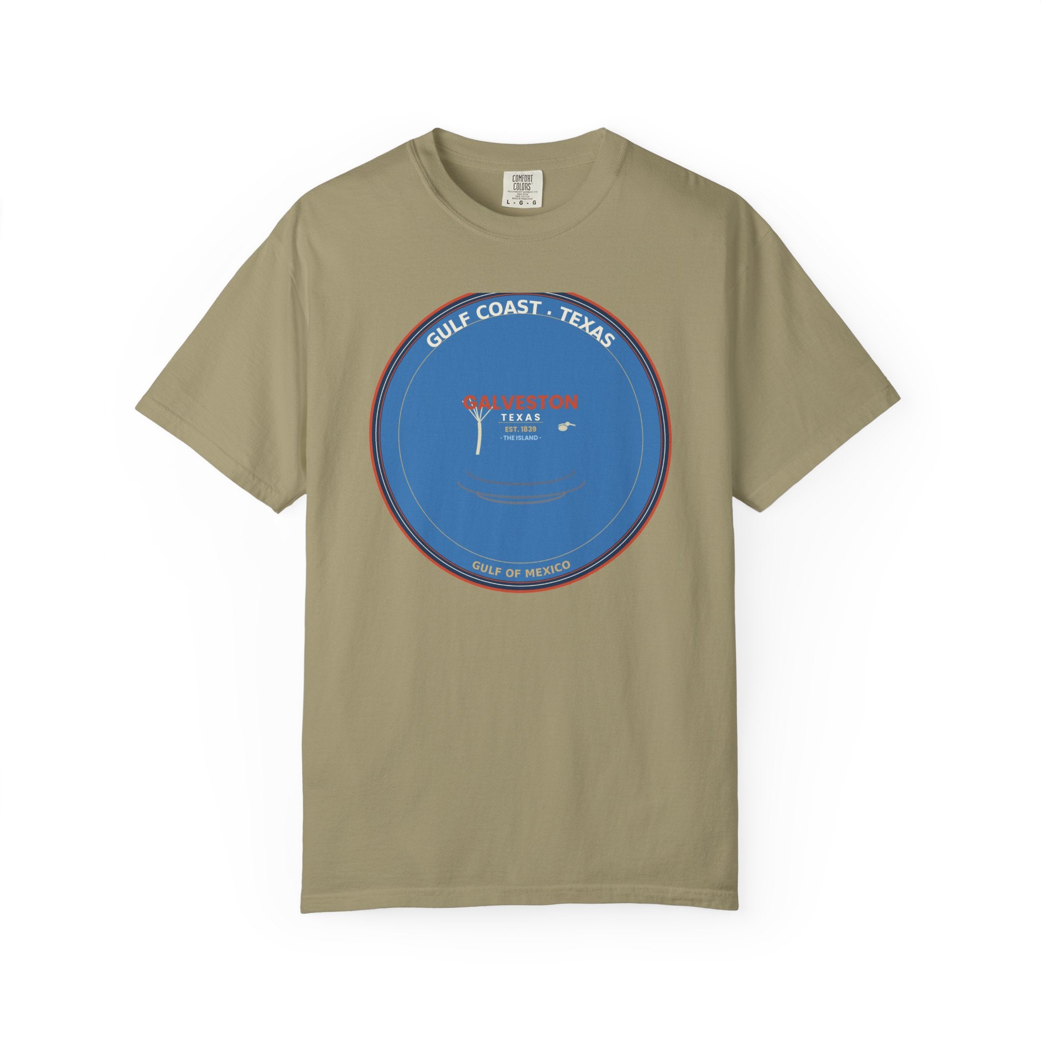 Galveston Texas Vintage Coastal Tee | Comfort Colors 1717