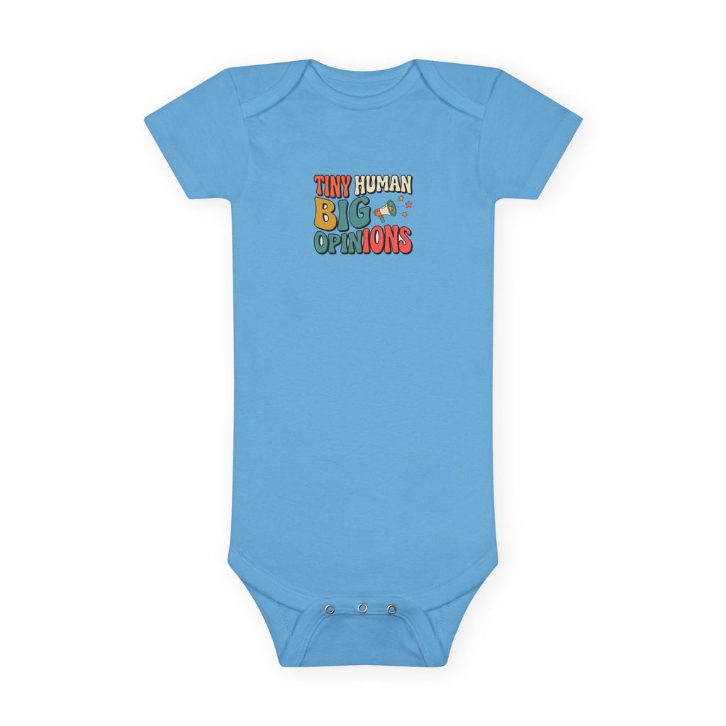 Tiny Human Big Opinions Baby Bodysuit Funny Baby Gift