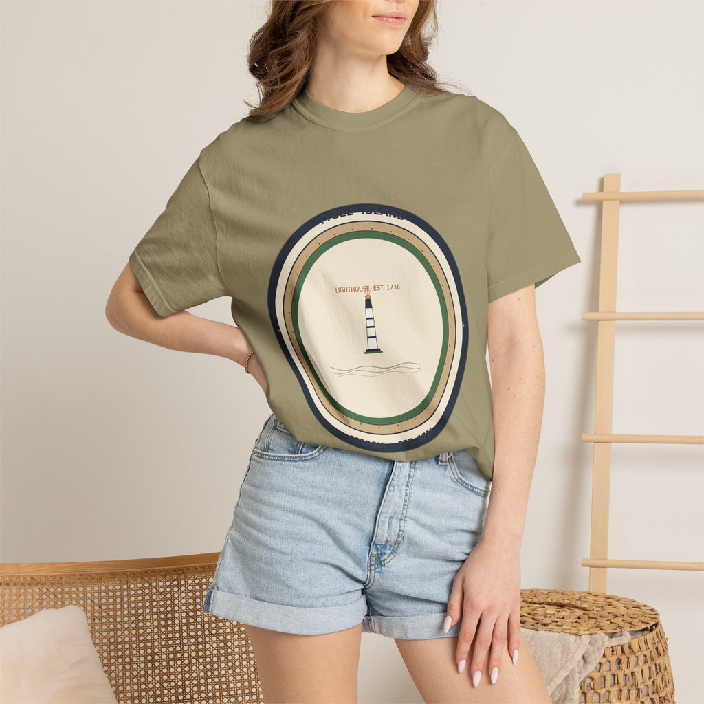Tybee Island Tee | Tybee Lighthouse Badge | Comfort Colors | Georgia