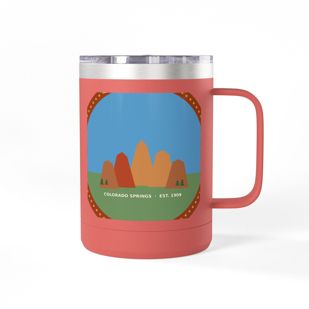 Garden of the Gods Colorado Badge 15oz Tumbler