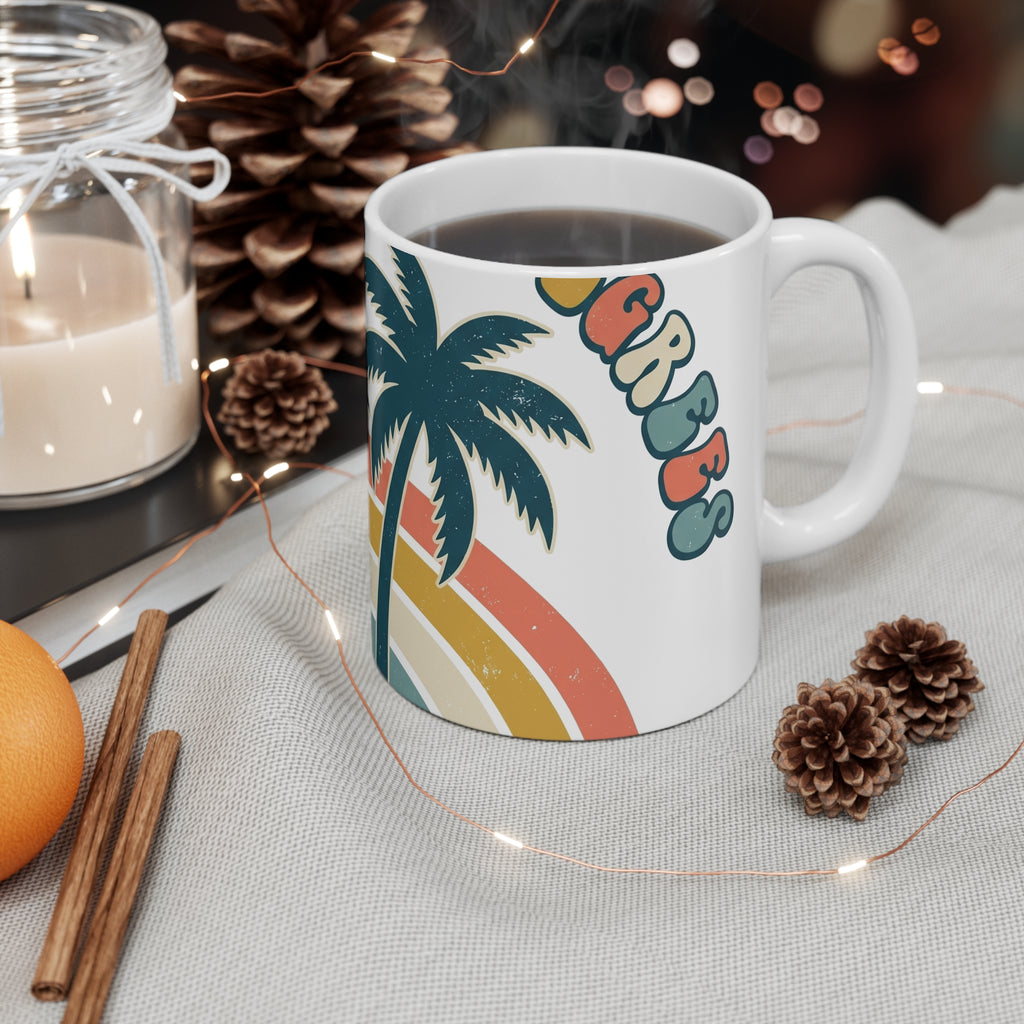 Palm Trees & 80 Degrees Coffee Mug 11oz