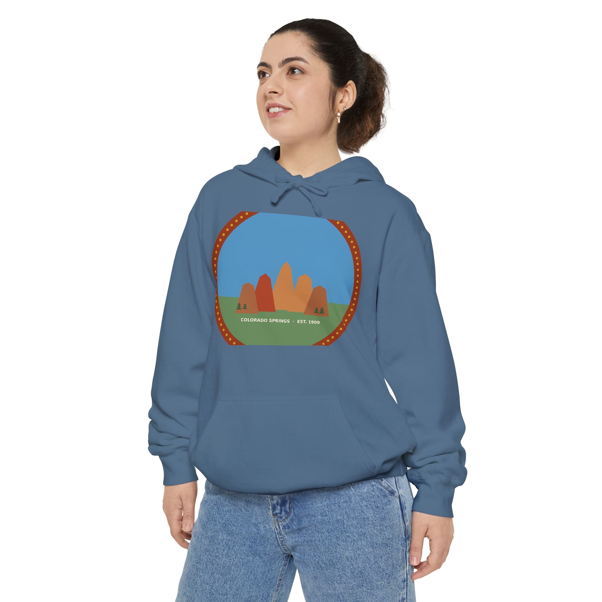 Garden of the Gods Colorado Badge Hoodie