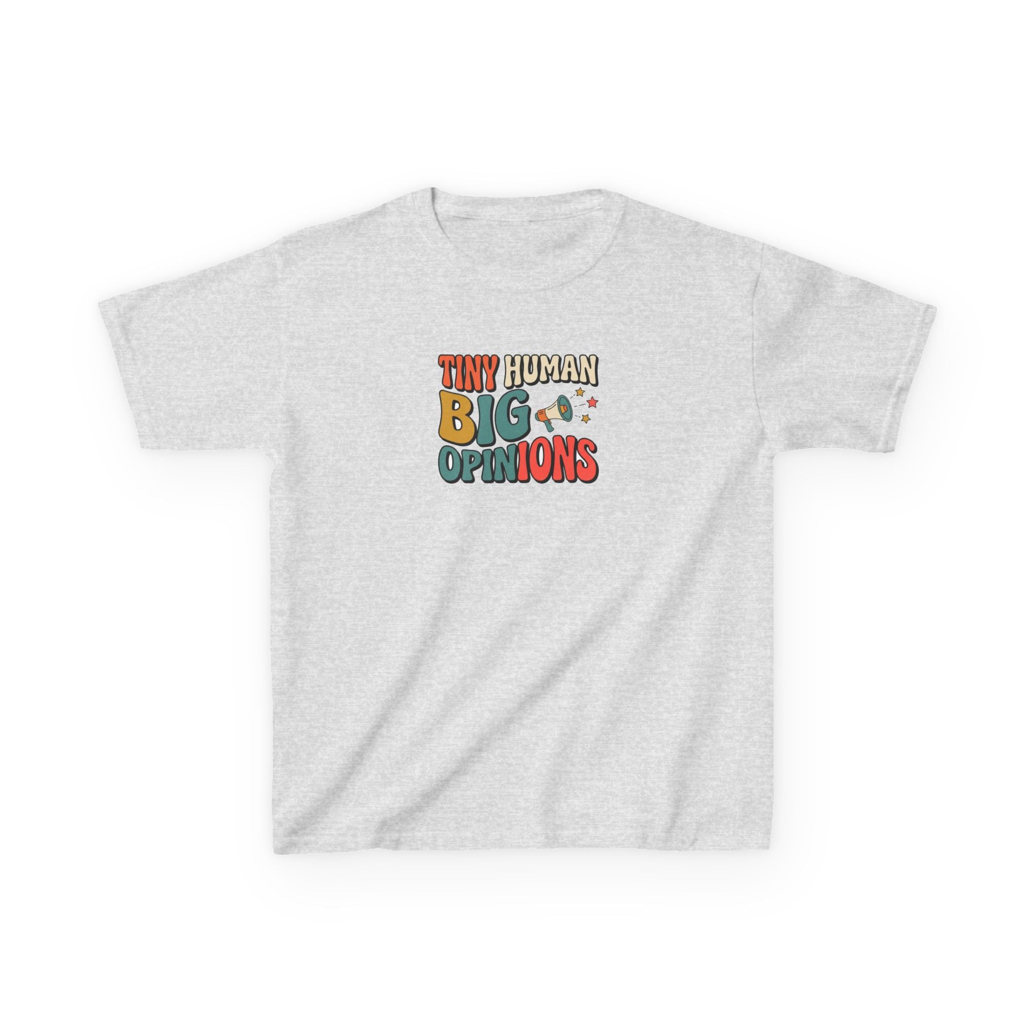 Tiny Human Big Opinions Shirt Funny Toddler Kids Tee