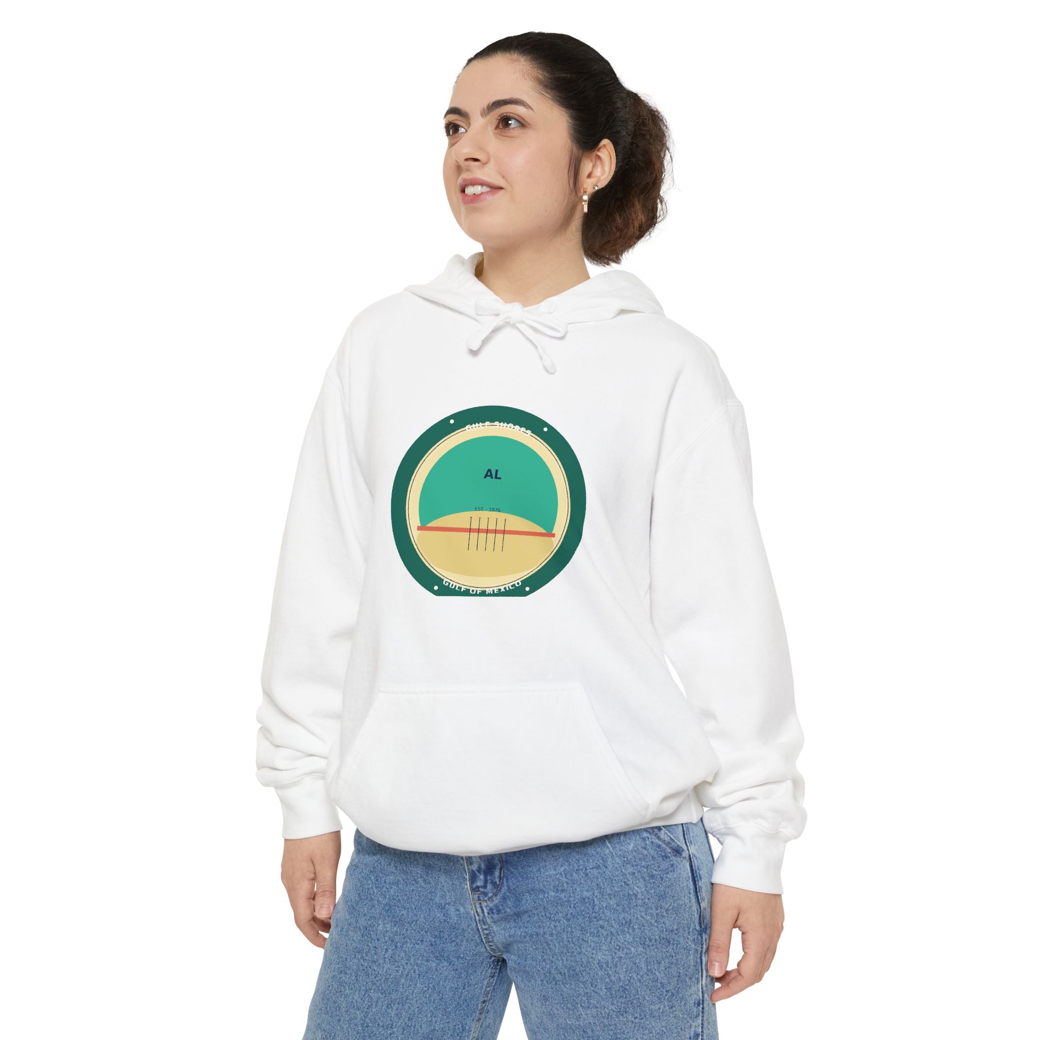Gulf Shores Alabama Hoodie | Coastal Badge Art