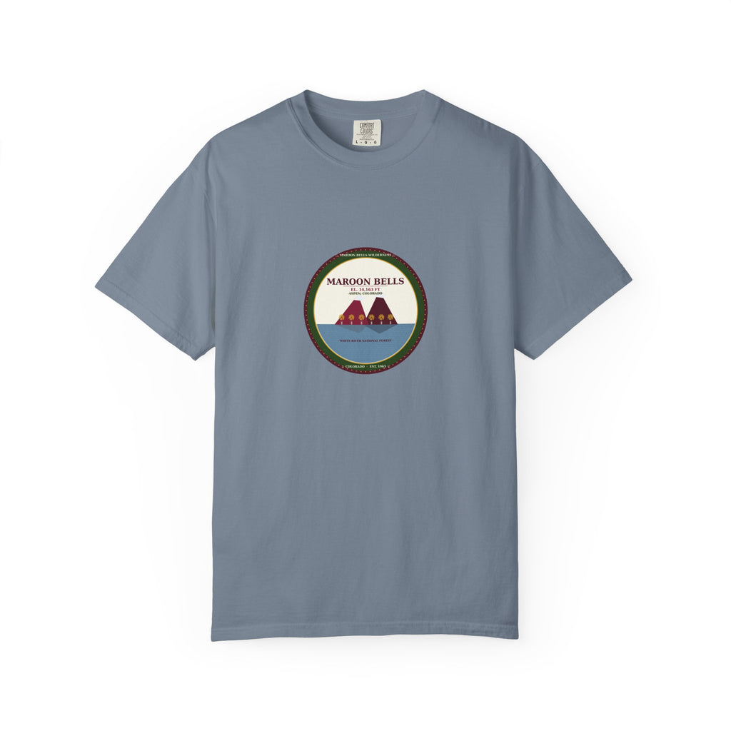 Maroon Bells Badge Tee — Colorado 14er