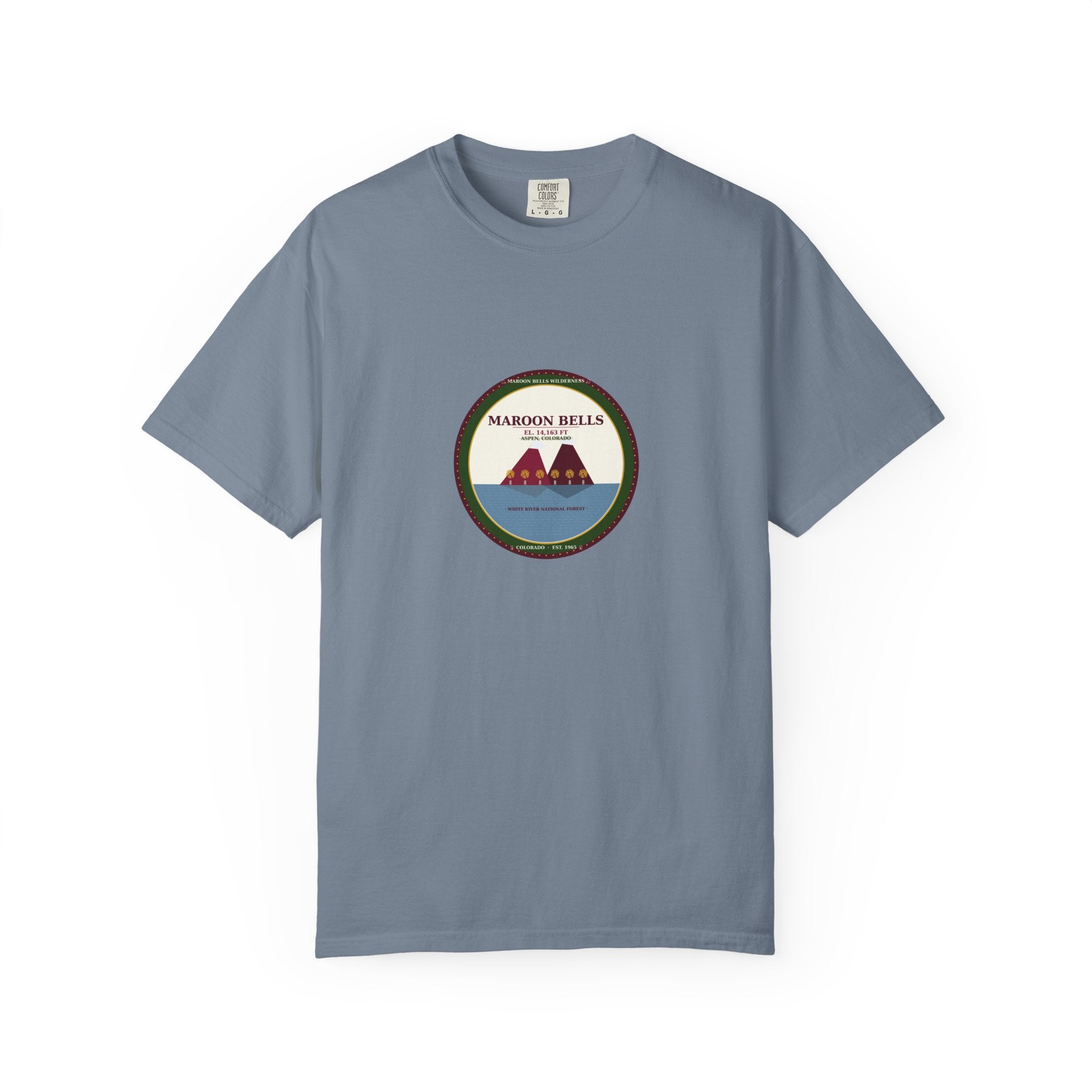 Maroon Bells Badge Tee — Colorado 14er