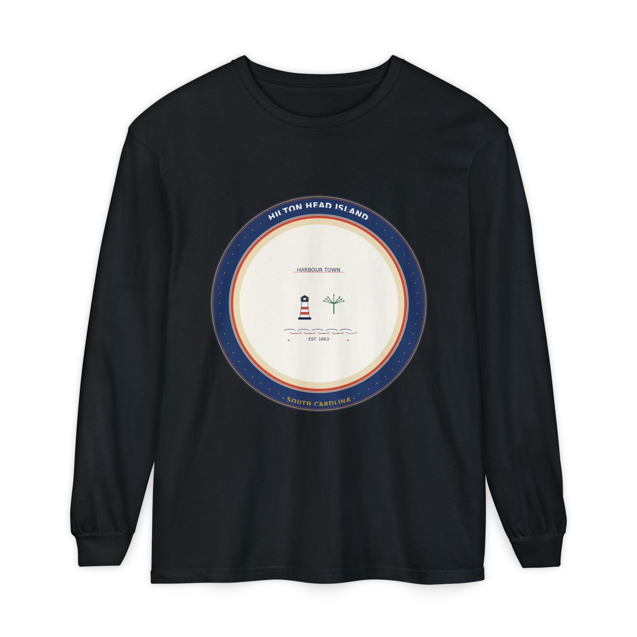 Hilton Head Island Long Sleeve Shirt | Harbour Town Badge | The Lowcountry