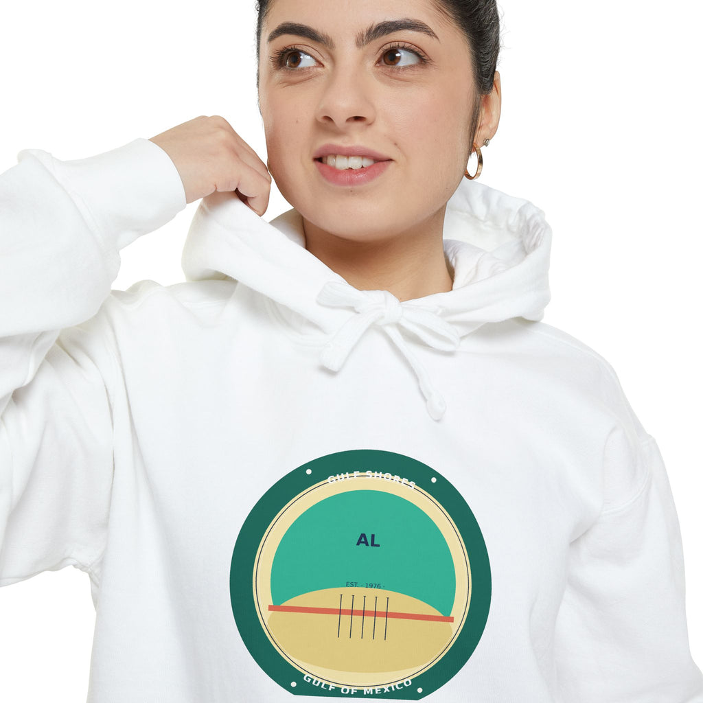 Gulf Shores Alabama Hoodie | Coastal Badge Art