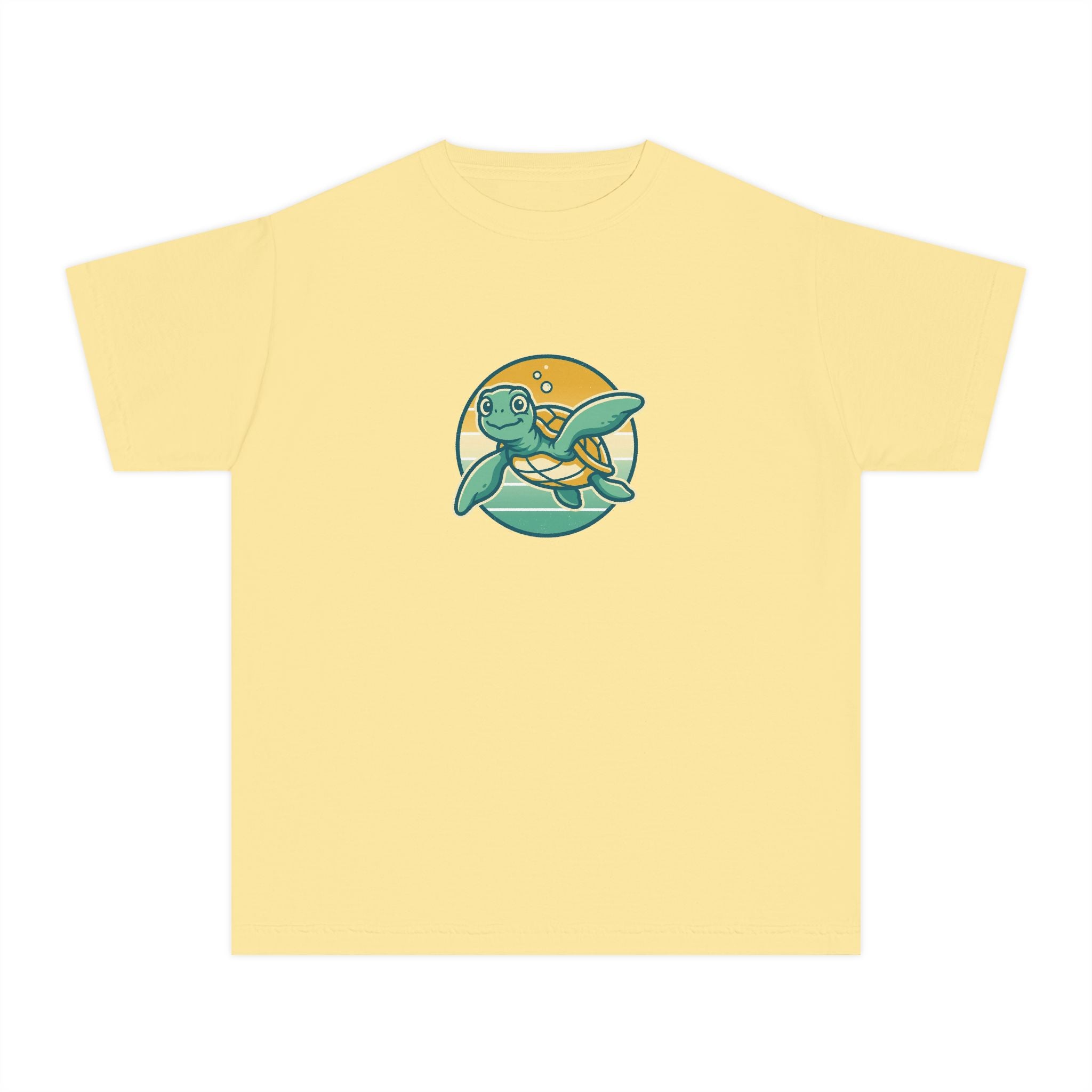 Sea Turtle Youth Shirt Retro Comfort Colors Beach Tee