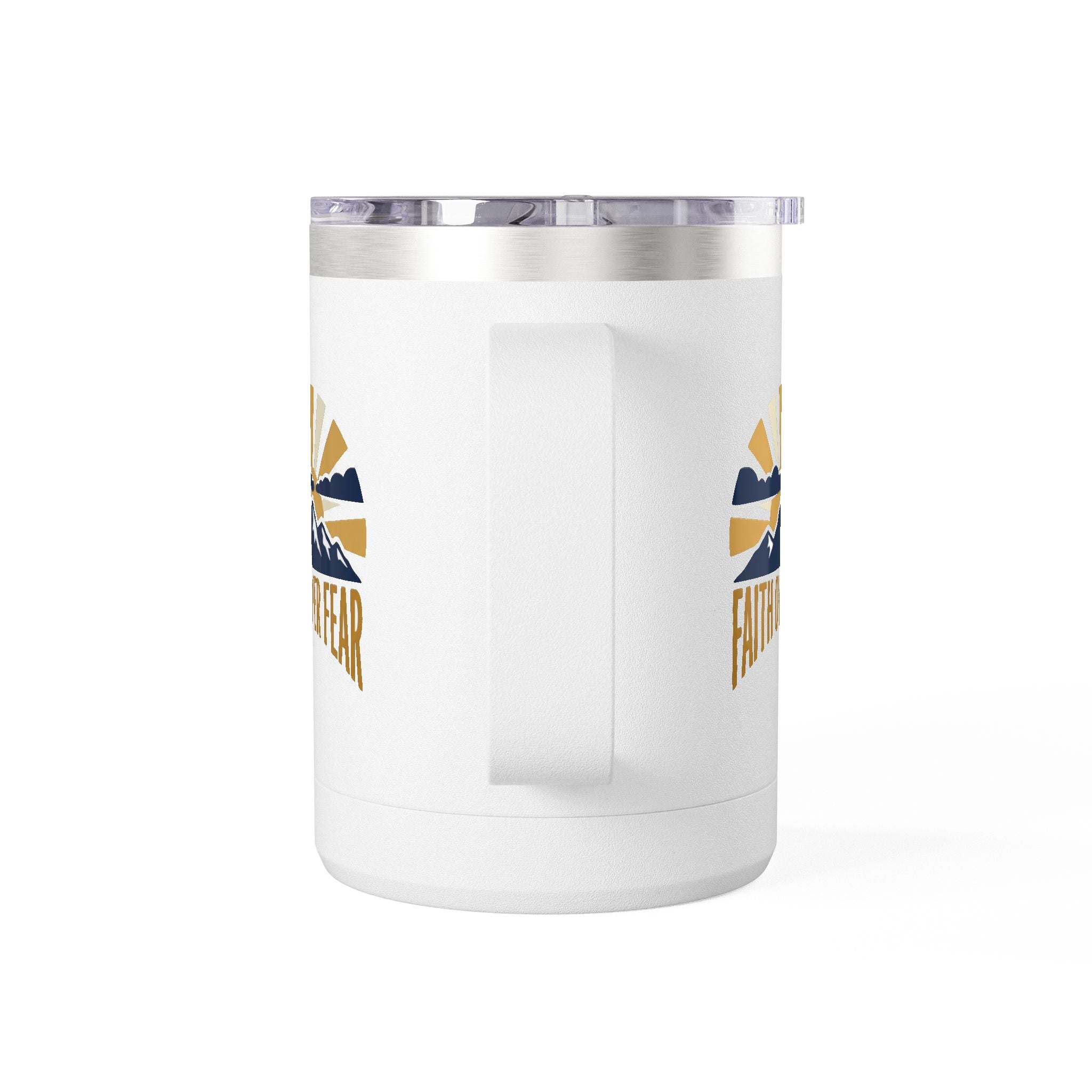 Faith Over Fear 15oz Tumbler | Inspirational Christian Gift