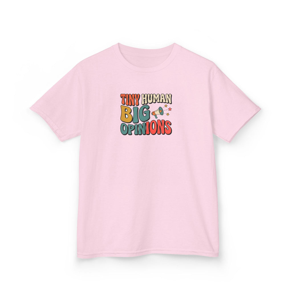 Tiny Human Big Opinions Shirt Funny Toddler Kids Tee