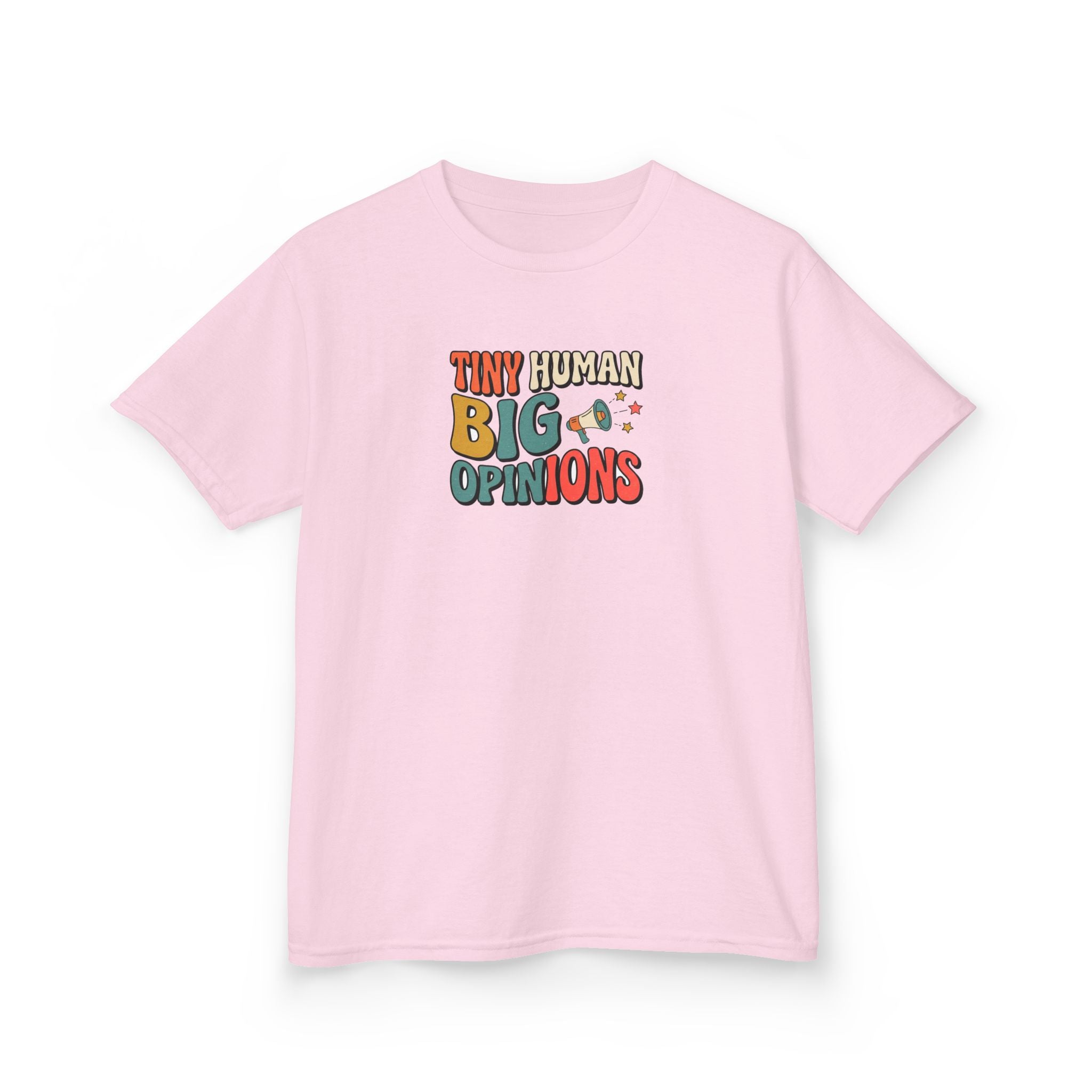 Tiny Human Big Opinions Shirt Funny Toddler Kids Tee