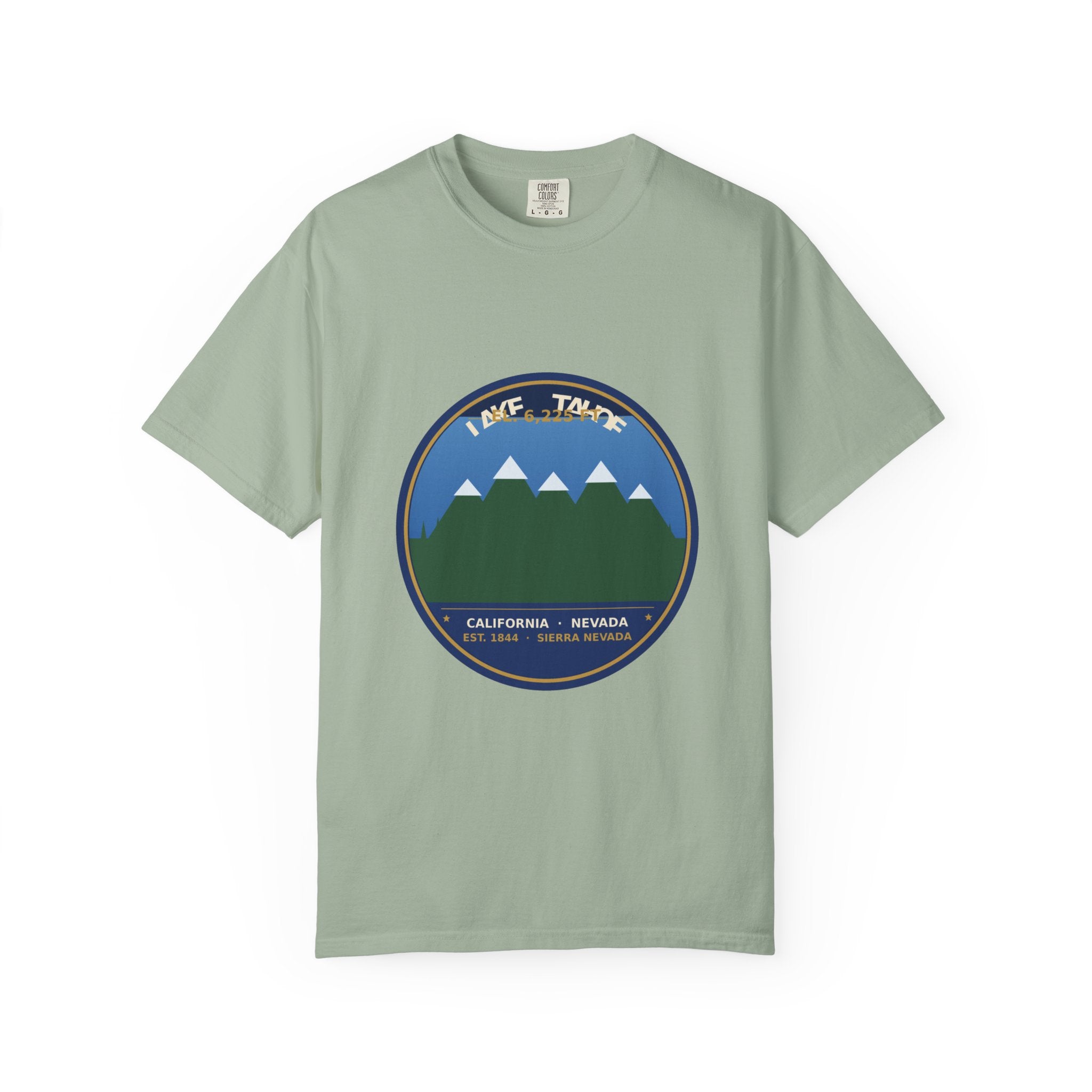 Lake Tahoe Alpine Badge Tee | Comfort Colors 1717