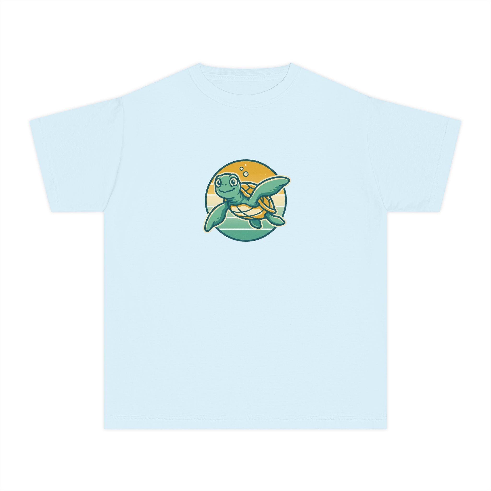 Sea Turtle Youth Shirt Retro Comfort Colors Beach Tee