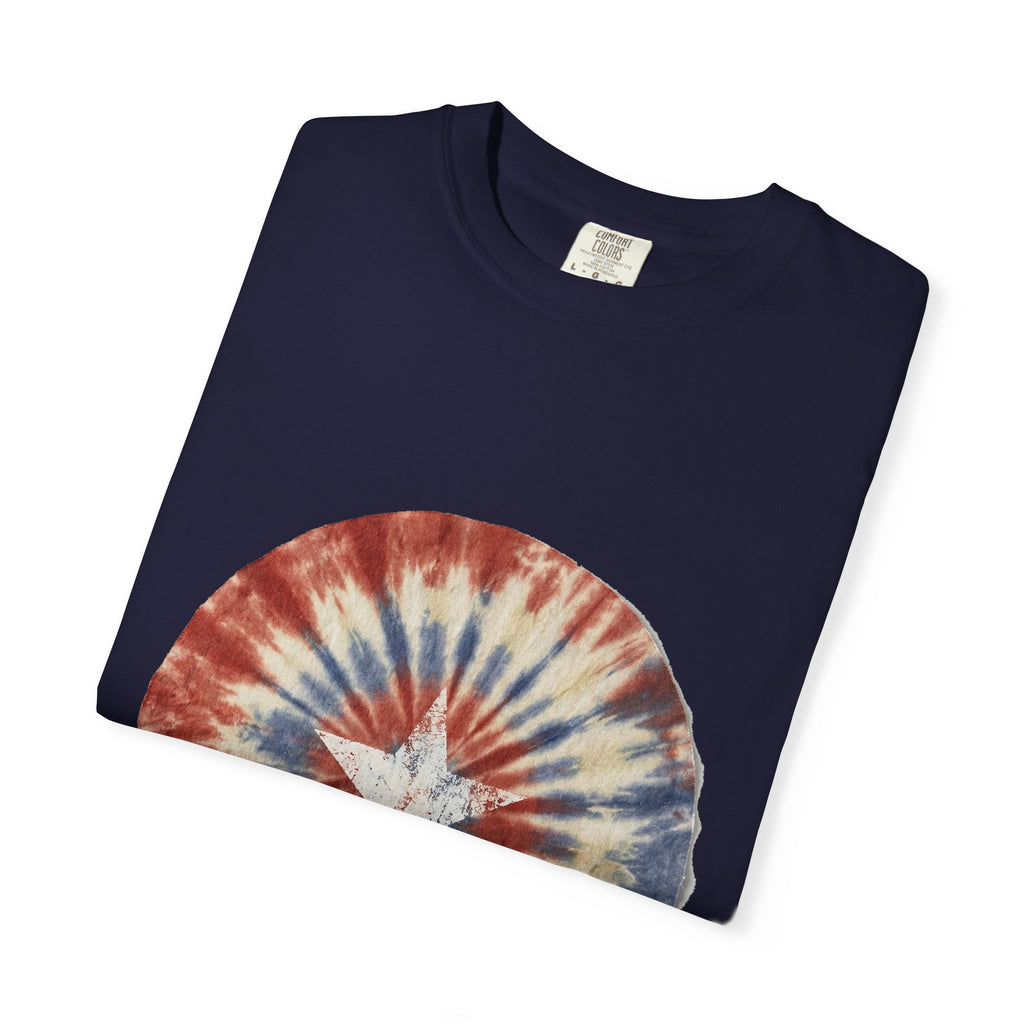 Tie-Dye Stars & Stripes Garment-Dyed Tee | Comfort Colors | 4th of July USA 250