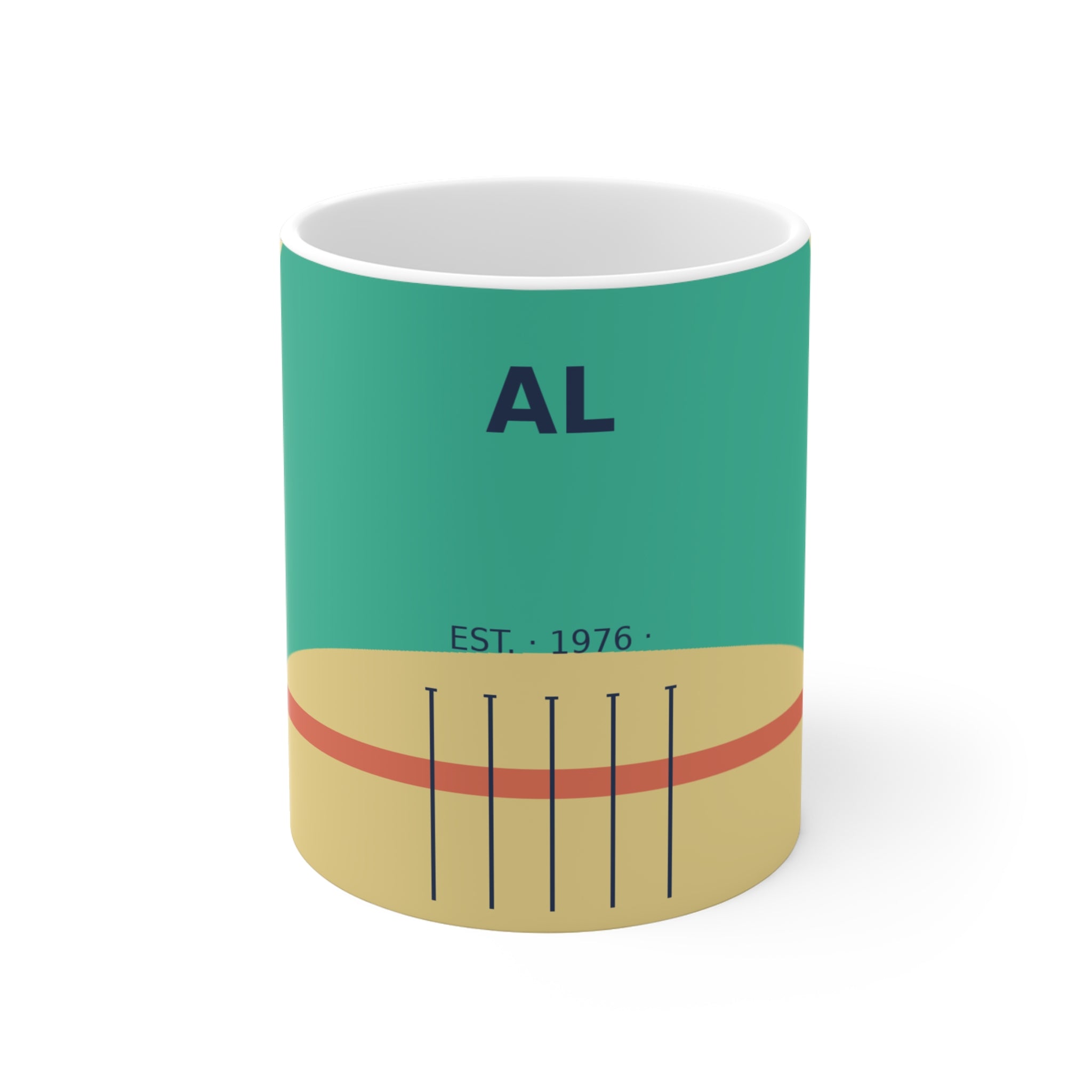 Gulf Shores Alabama Coffee Mug | Coastal Badge Art