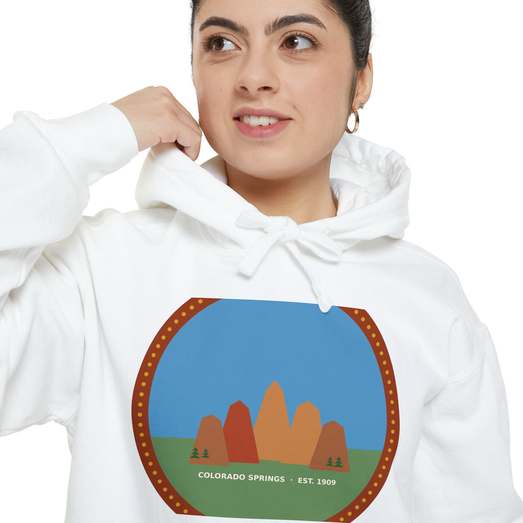 Garden of the Gods Colorado Badge Hoodie