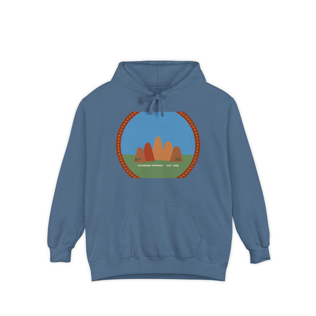 Garden of the Gods Colorado Badge Hoodie