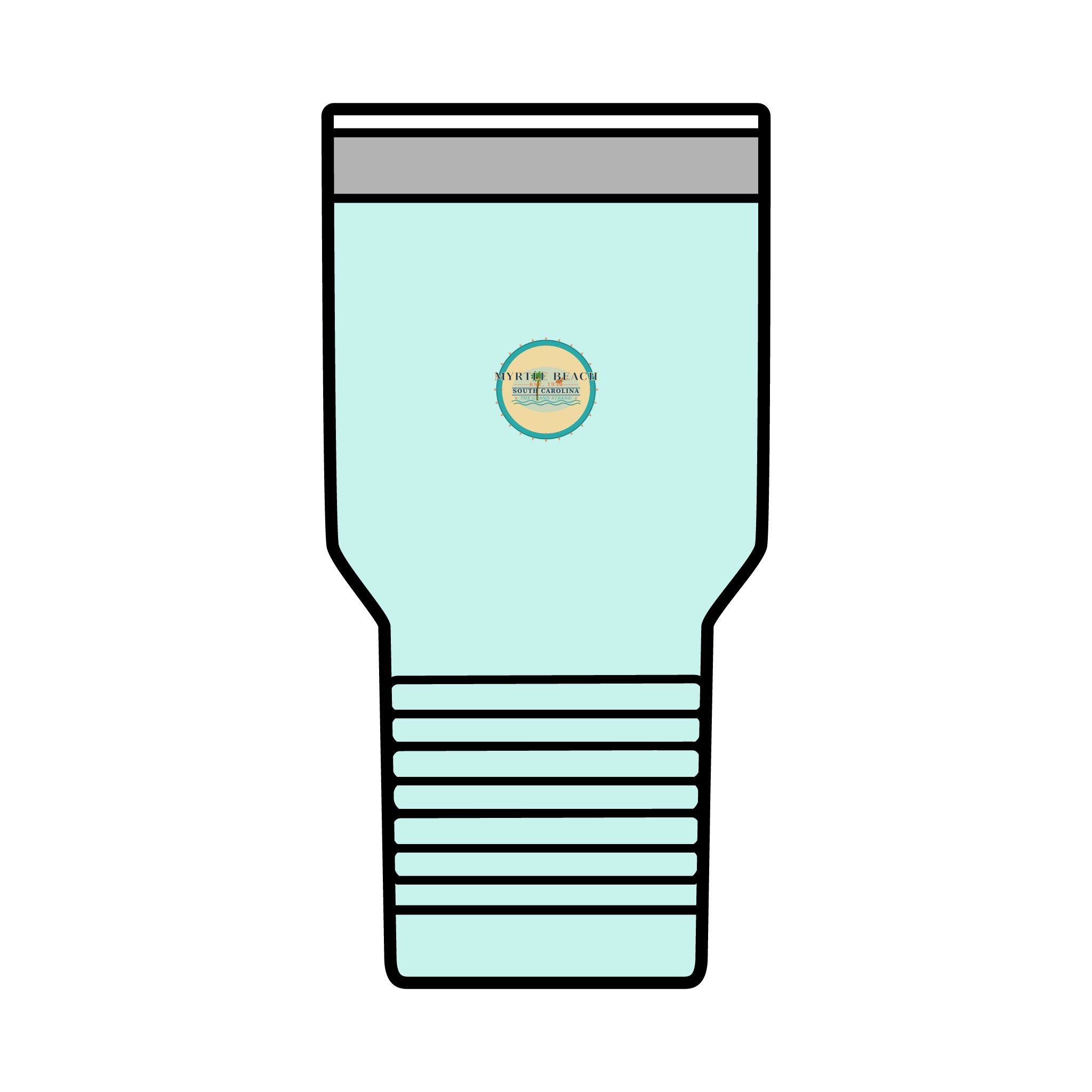 Myrtle Beach SC Tumbler 30oz | Vintage Grand Strand