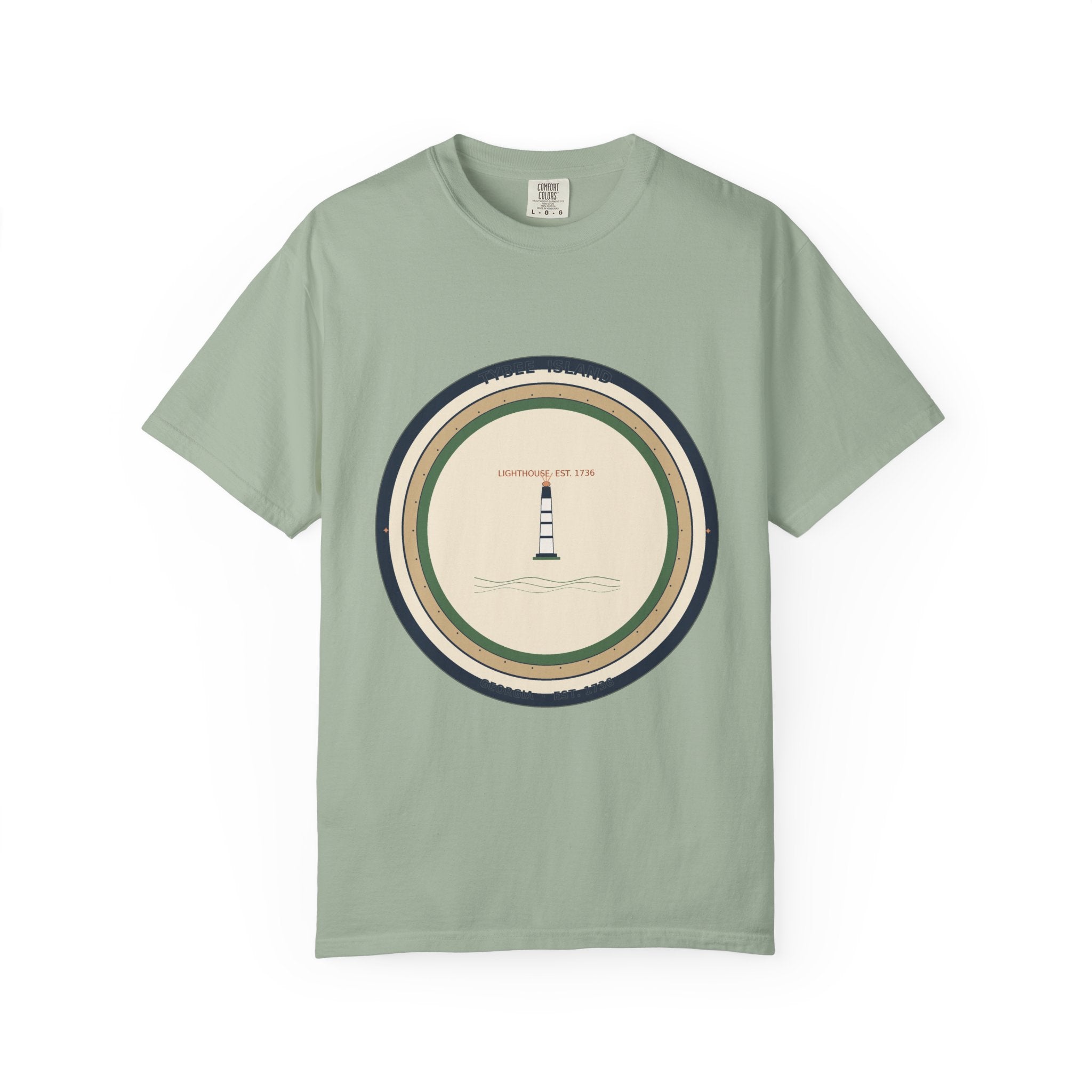 Tybee Island Tee | Tybee Lighthouse Badge | Comfort Colors | Georgia