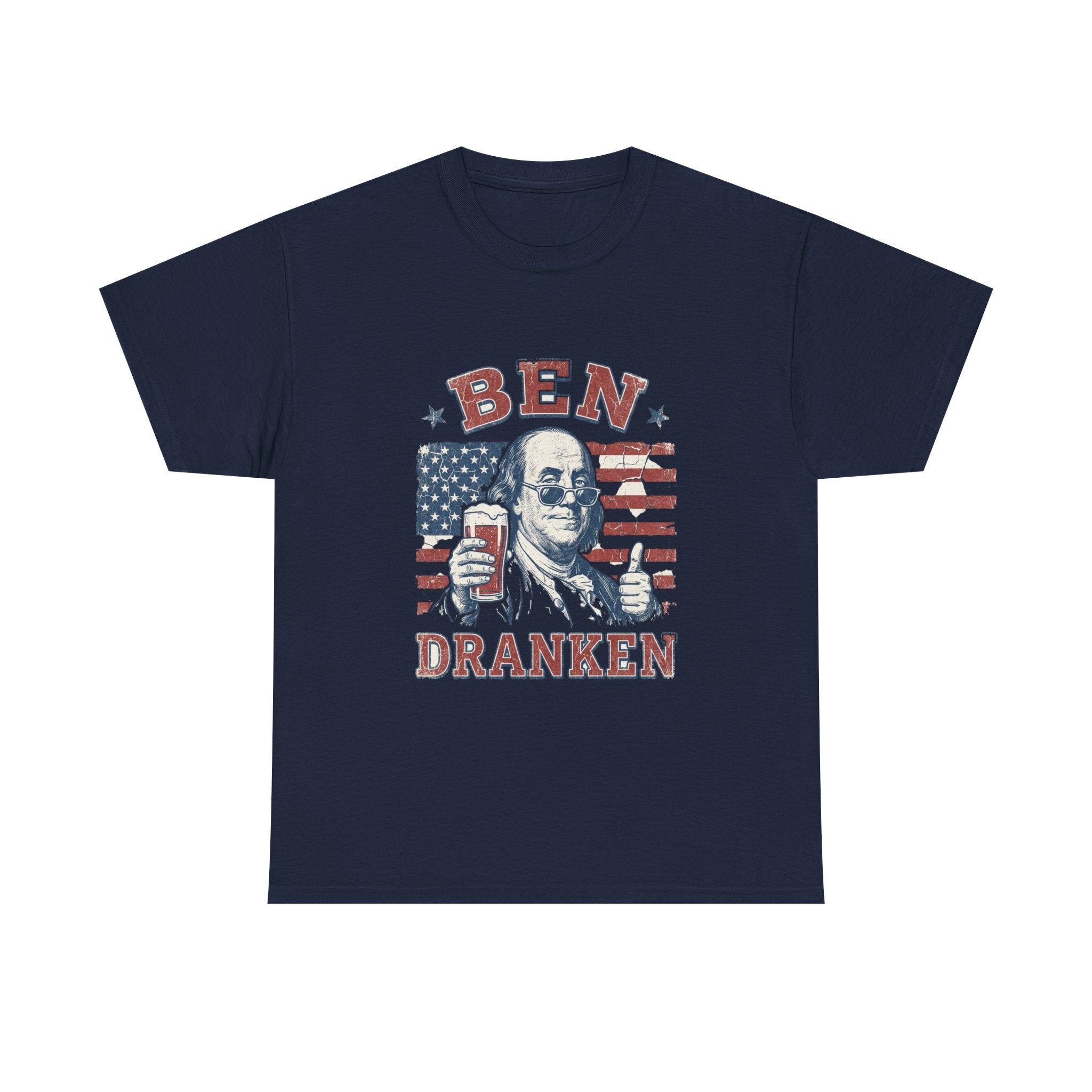 Ben Dranken Tee | Funny Ben Franklin Beer Pun 4th of July Shirt