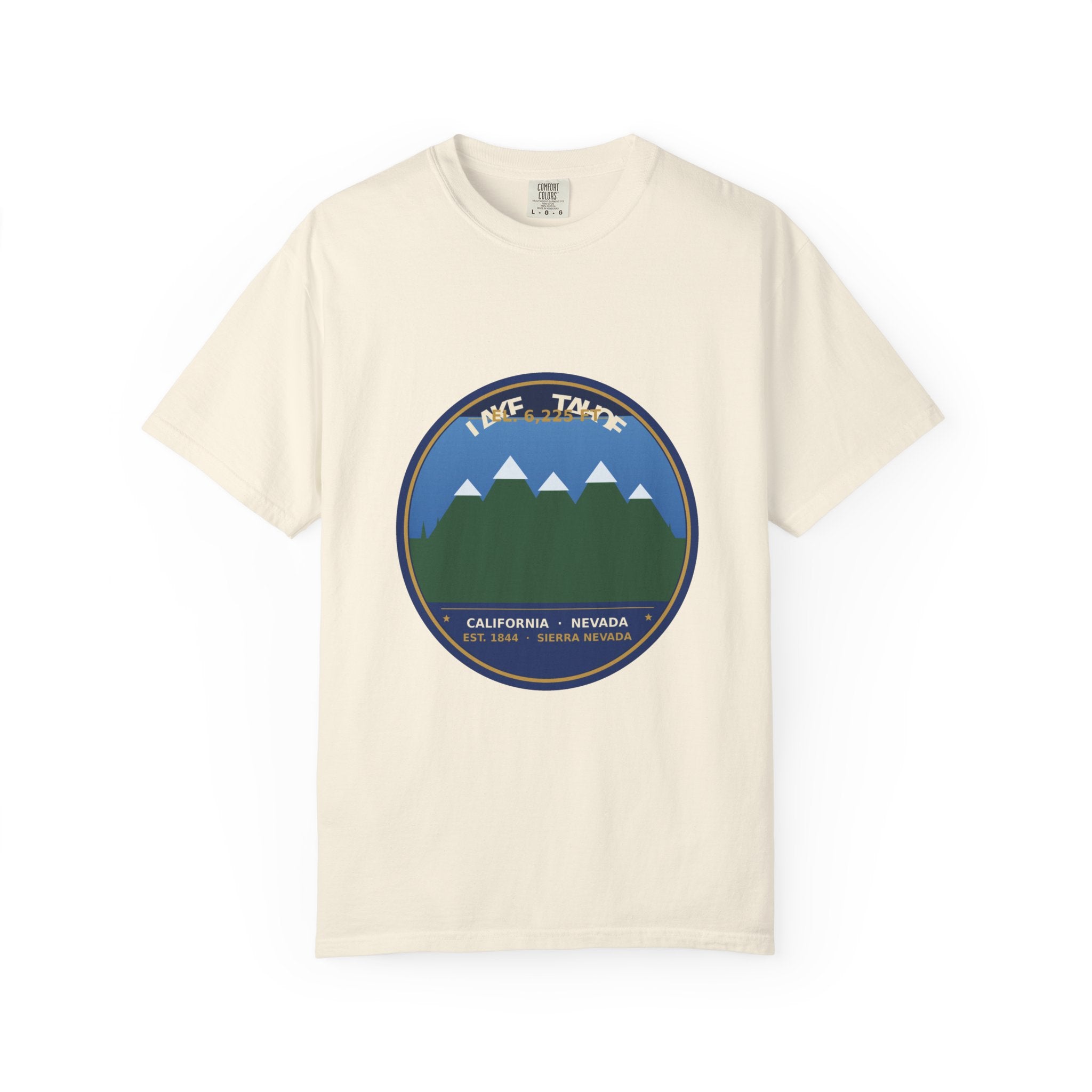 Lake Tahoe Alpine Badge Tee | Comfort Colors 1717