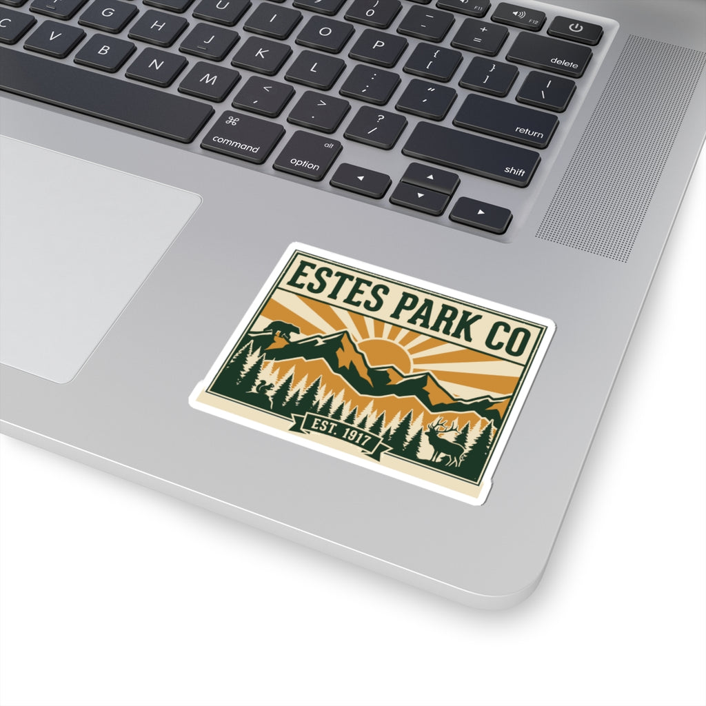 Estes Park CO Hidden Wildlife Sticker | Forest Green EST. 1917