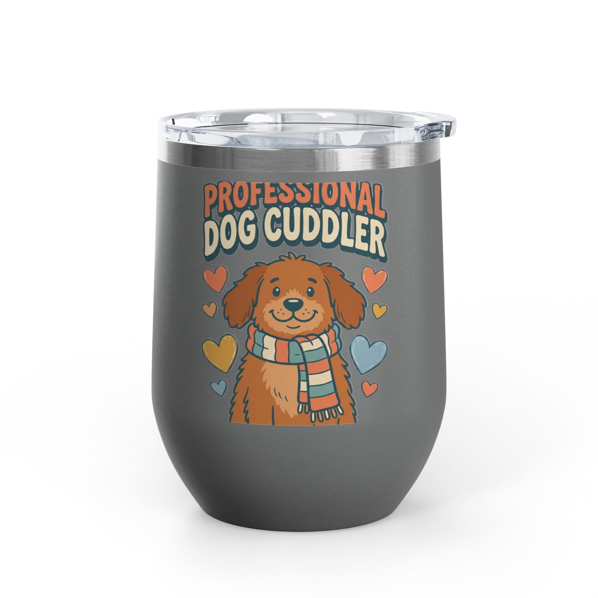 Professional Dog Cuddler 12oz Tumbler | Dog Mom Gift Insulated Mug