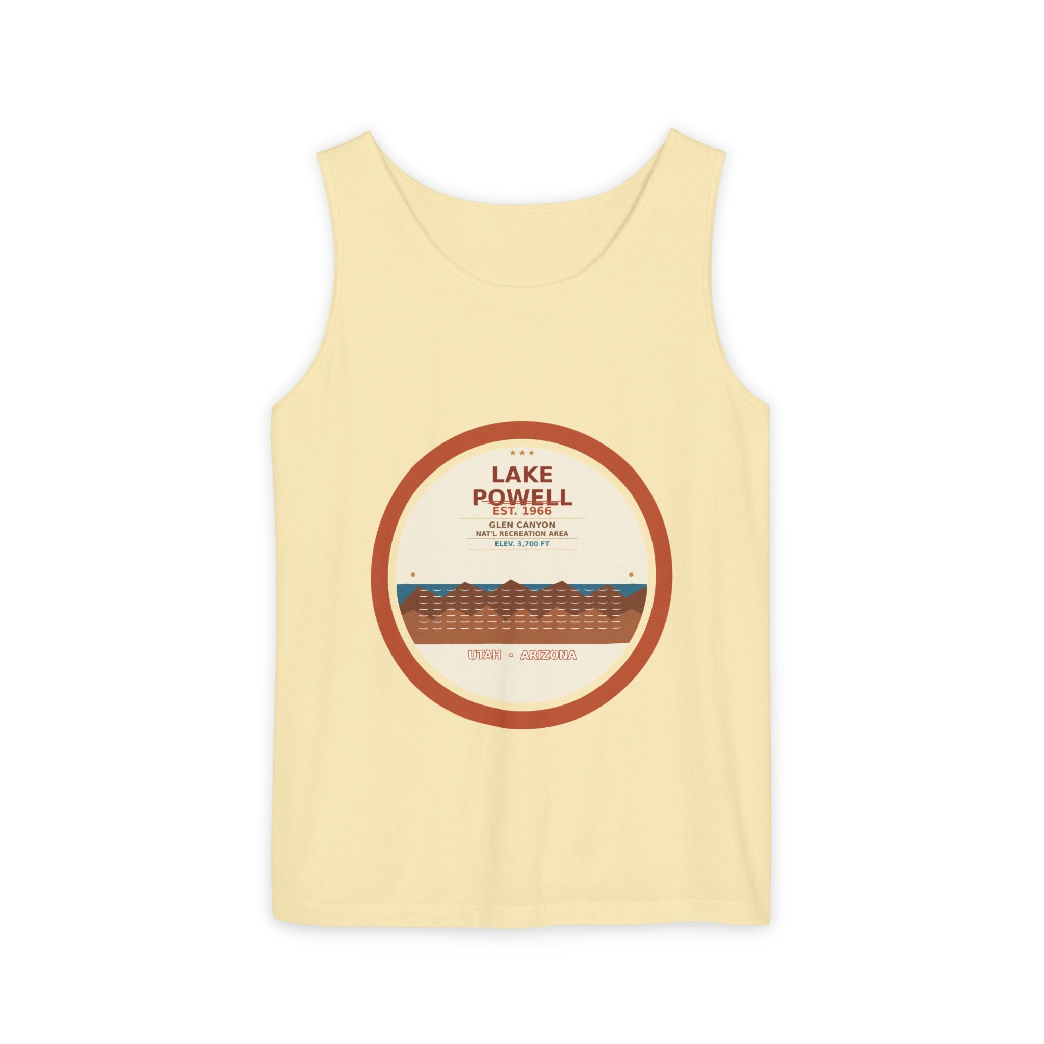 Lake Powell Desert Badge Tank | Comfort Colors 4200