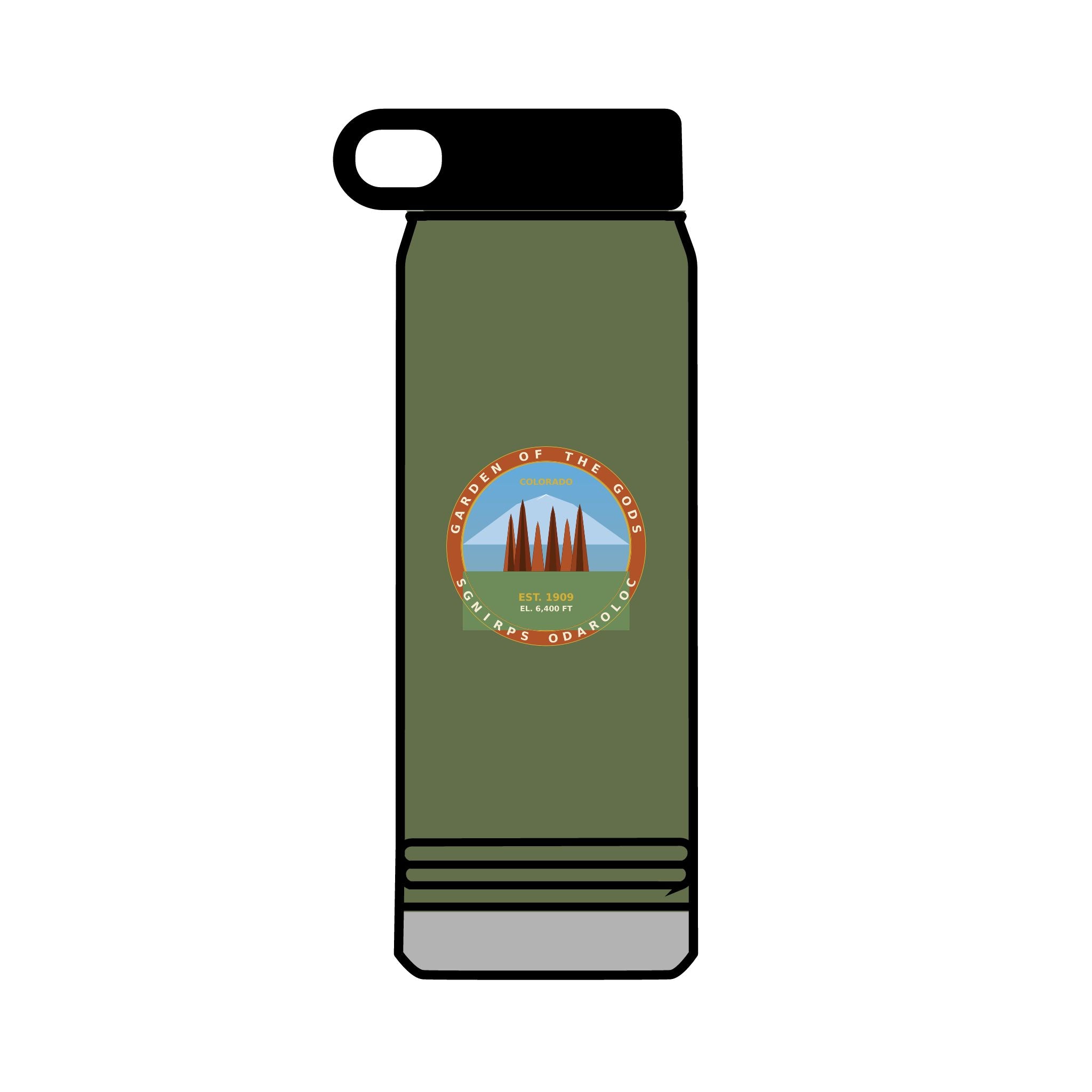 Garden of the Gods Colorado Badge 32oz Tumbler