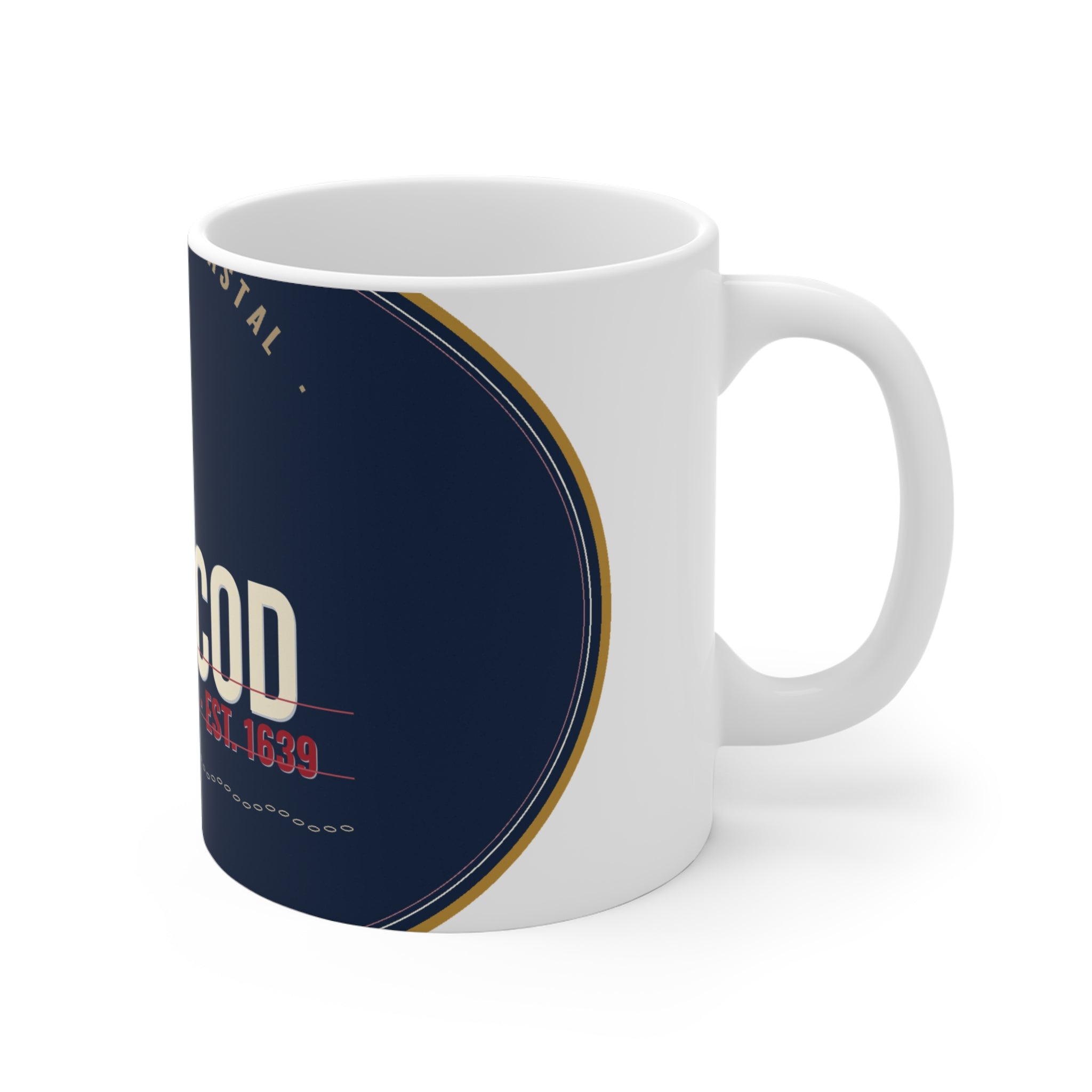 Cape Cod Coffee Mug 11oz | New England Coastal | Est. 1639