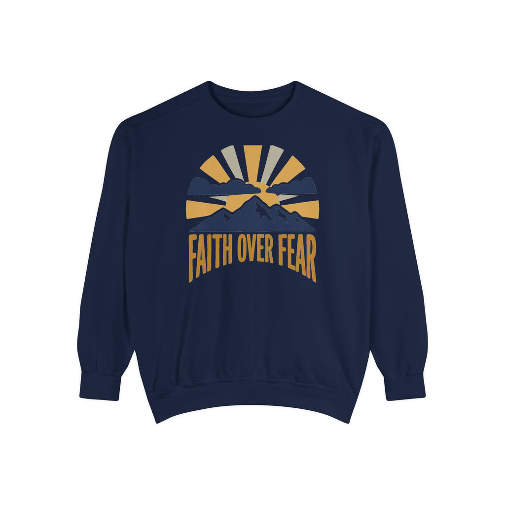 Faith Over Fear Crewneck Sweatshirt | Christian Inspirational