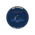 Bar Harbor Maine Sticker | Acadia Vintage Badge Sticker