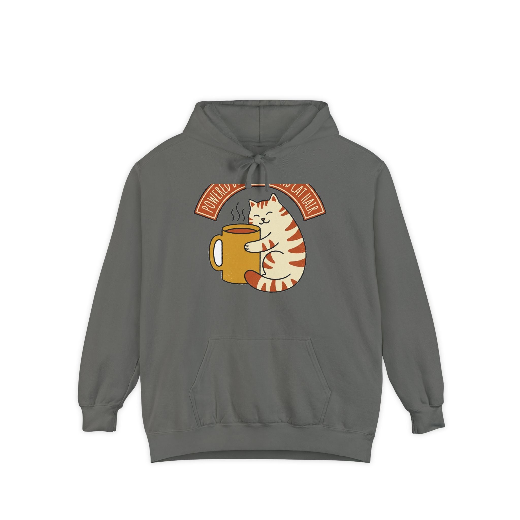 Cat Coffee Hoodie | Powered by Caffeine | cat lover gift — Bay