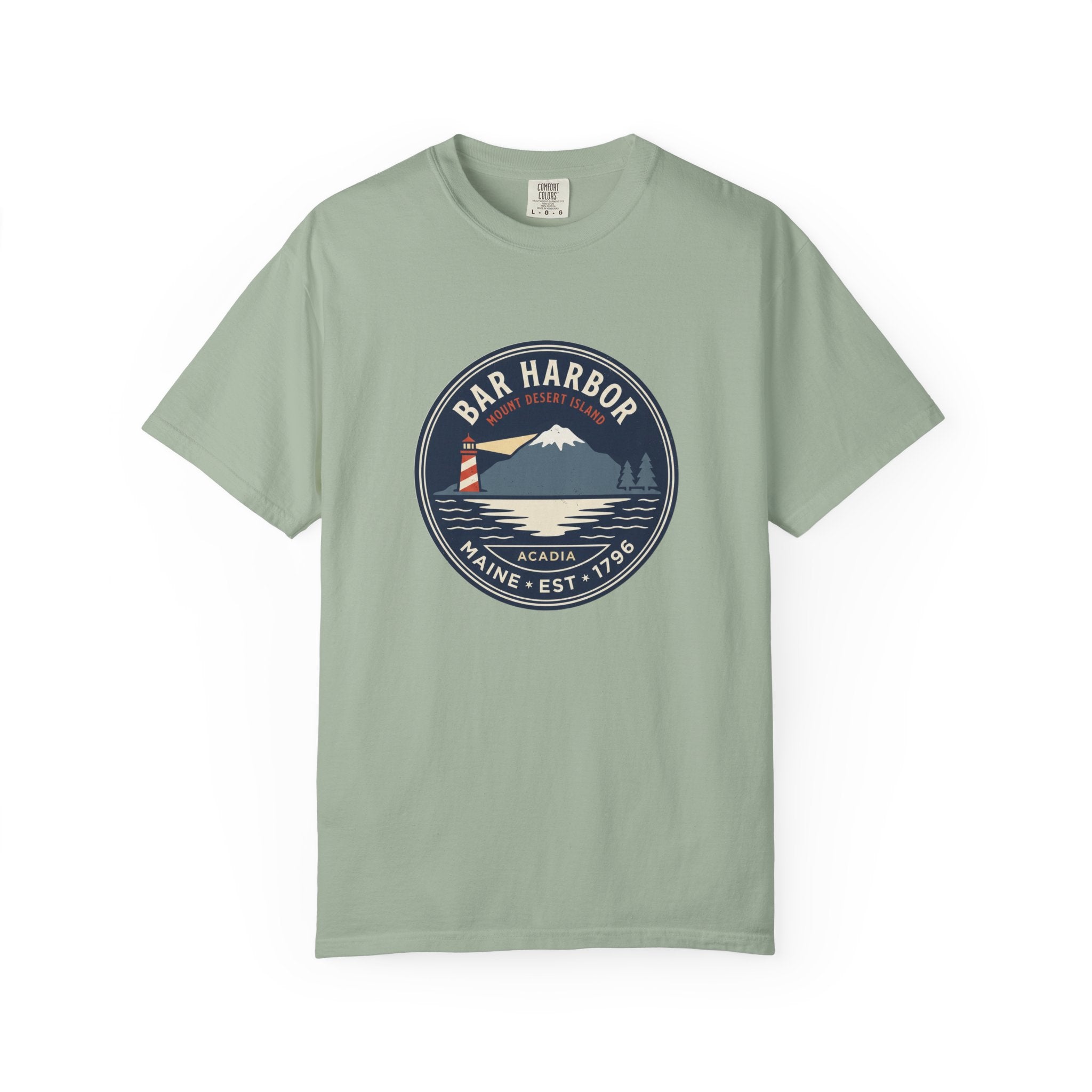 Bar Harbor Maine T-Shirt | Acadia Vintage Badge Tee