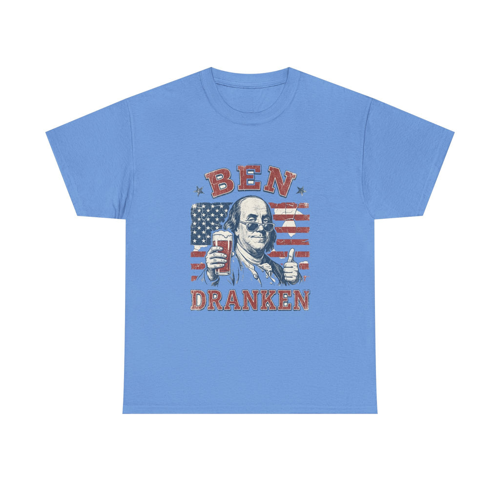 Ben Dranken Tee | Funny Ben Franklin Beer Pun 4th of July Shirt