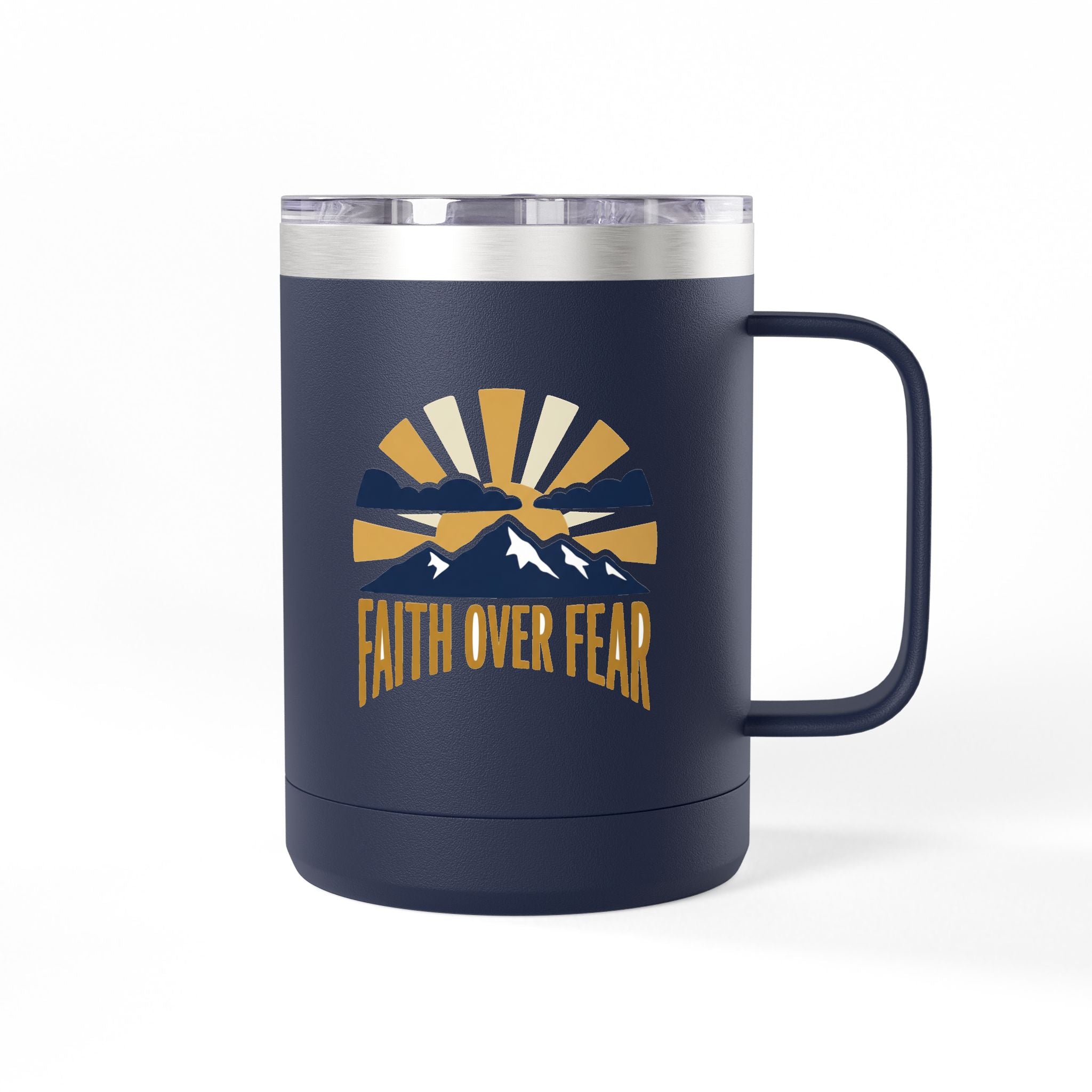 Faith Over Fear 15oz Tall Mug | Christian Coffee Mug