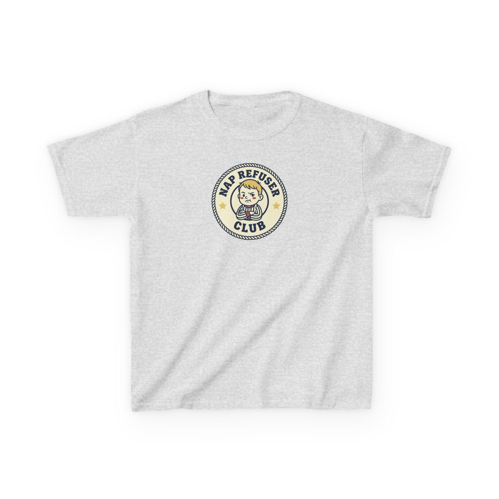 Nap Refuser Club Shirt Funny Toddler Badge Kids Tee