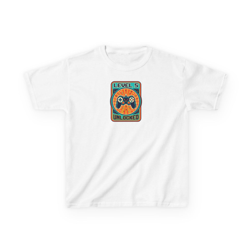Level 5 Unlocked Birthday Shirt Gamer Kids Tee