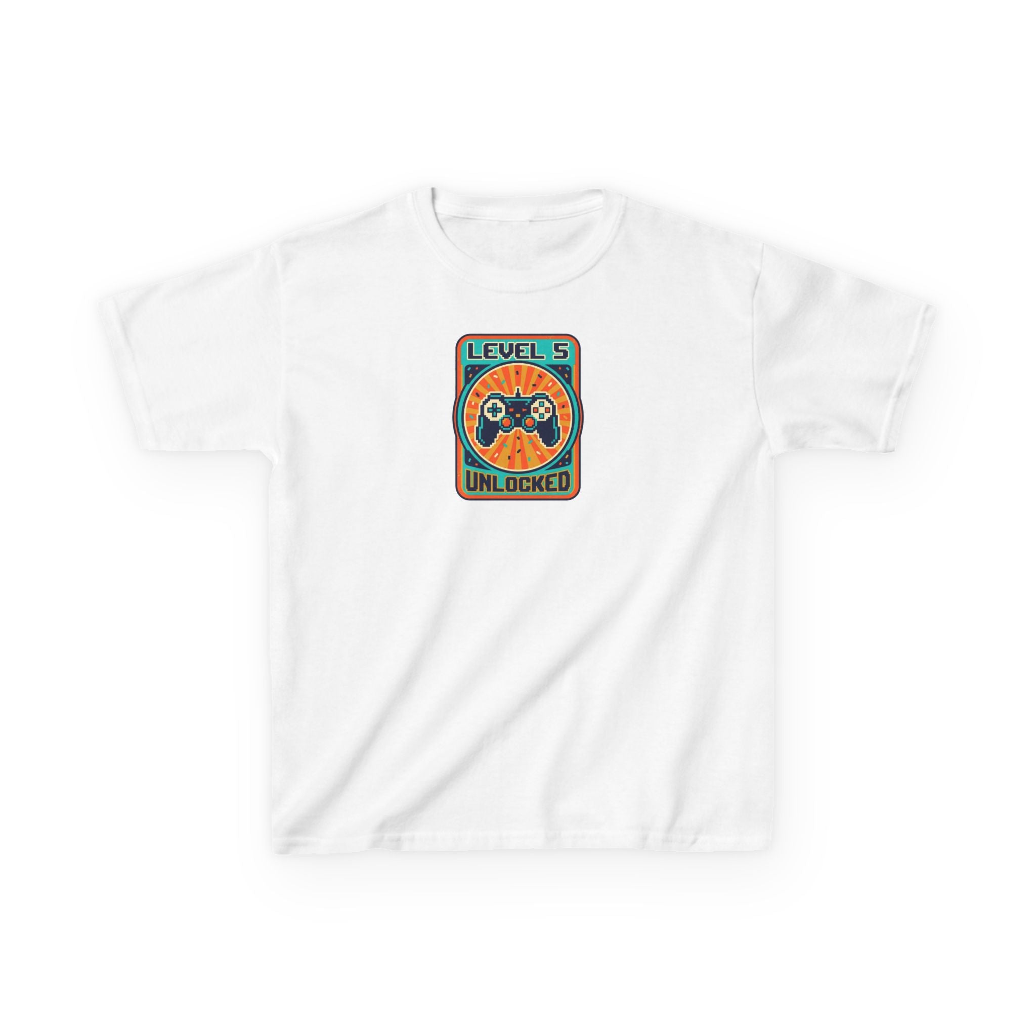 Level 5 Unlocked Birthday Shirt Gamer Kids Tee